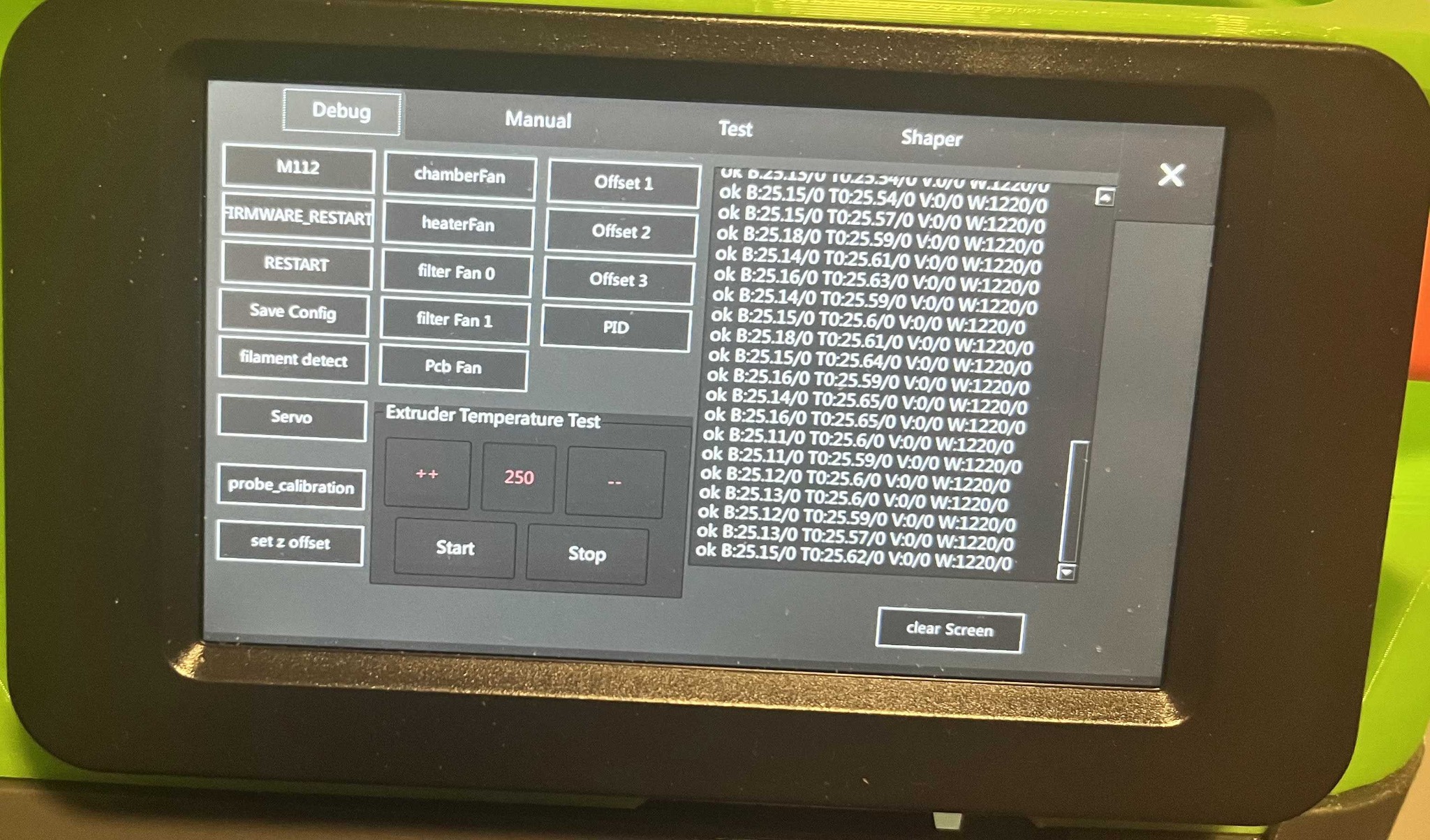 How to access and use maintenance screens on Flashforge Adventurer