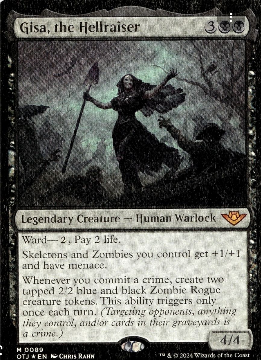 Is Gisa, the Hellraiser good for a zombie commander deck?