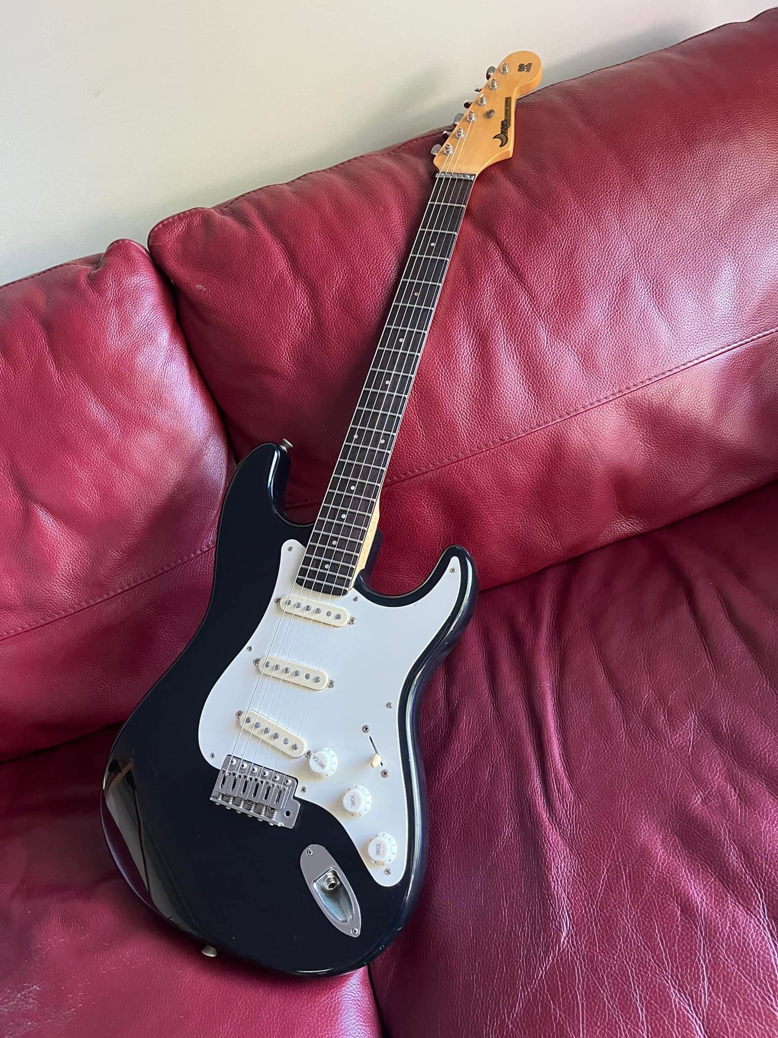 Early Moon Strat with custom upgrades and vintage pickups