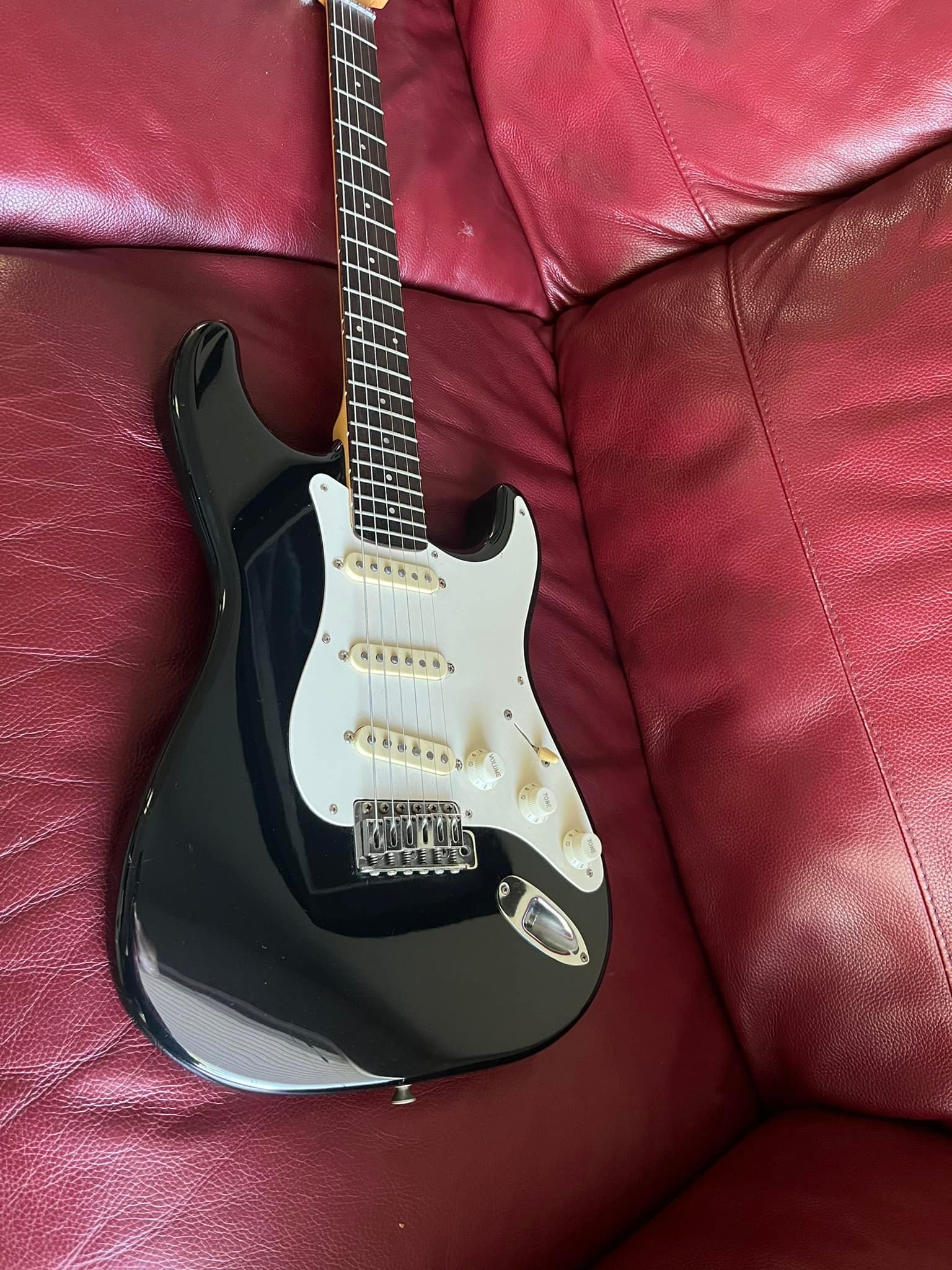 Early Moon Strat with custom upgrades and vintage pickups