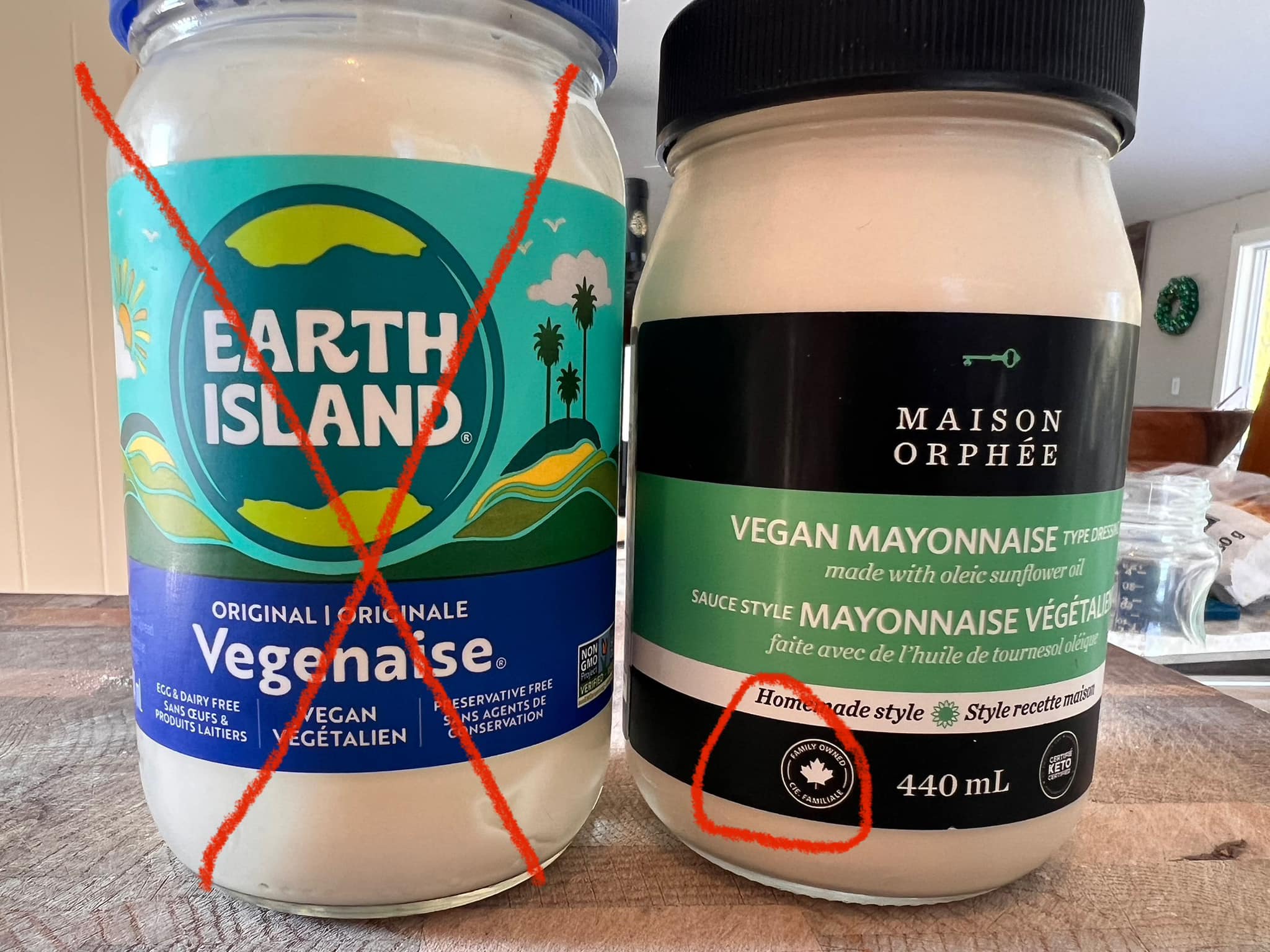 Maison Orphée vegan mayonnaise, a Canadian alternative to Earth
