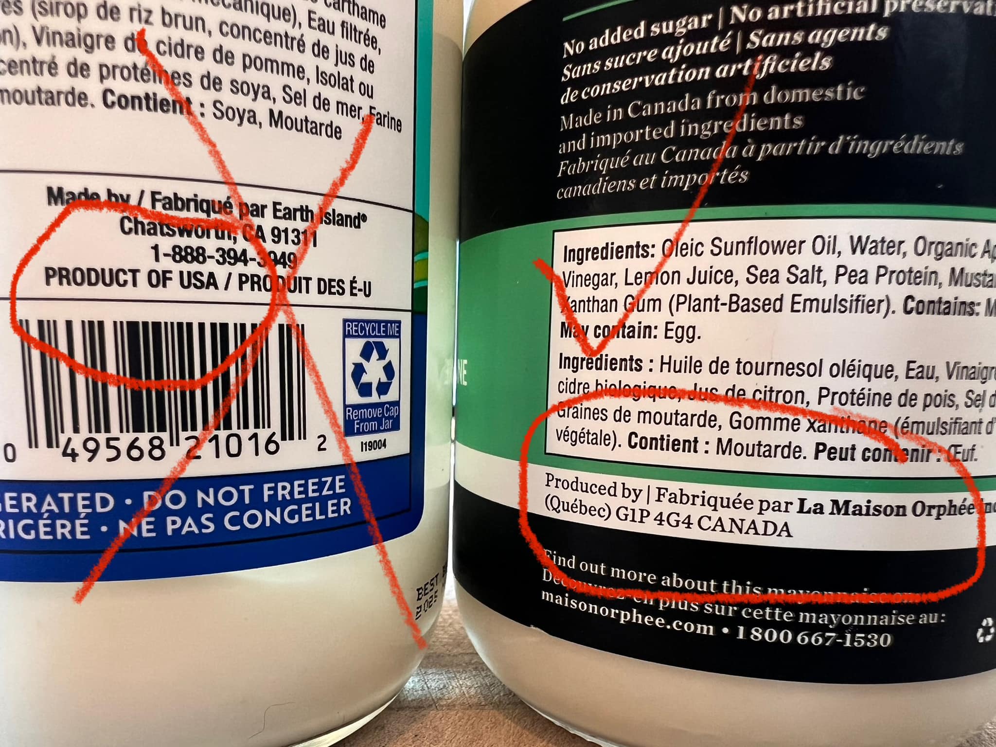 Maison Orphée vegan mayonnaise, a Canadian alternative to Earth