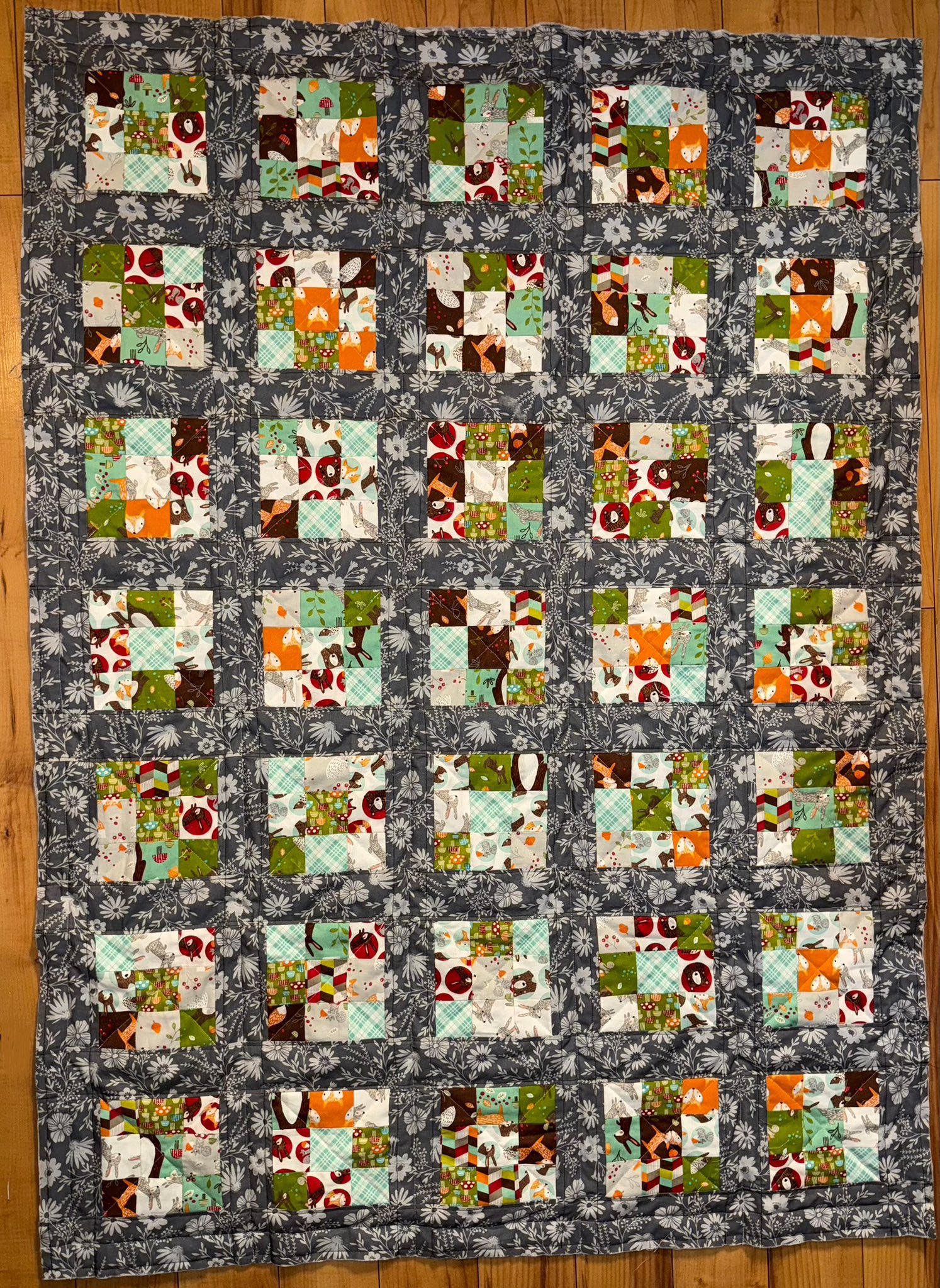 QUILTING FREE PATTERNS | Made this quilt with a random jelly roll i had ...
