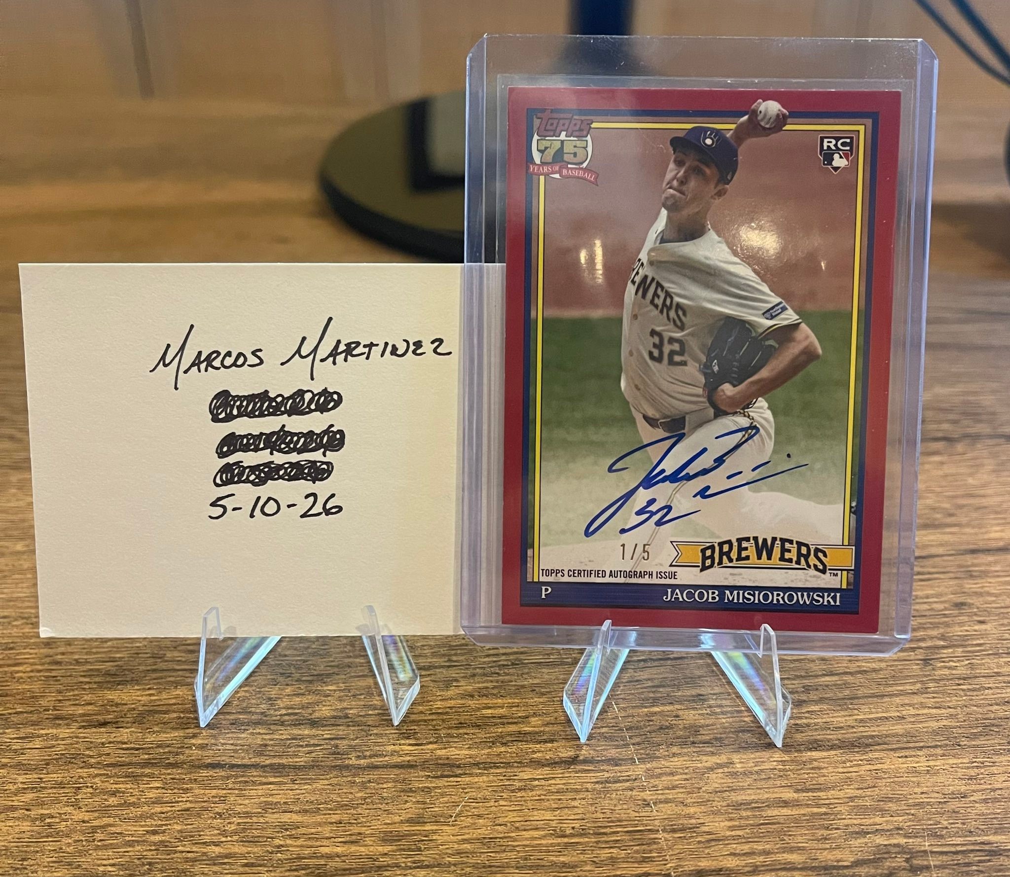 2026 Topps Jacob Misiorowski RC auto 1/5 for sale