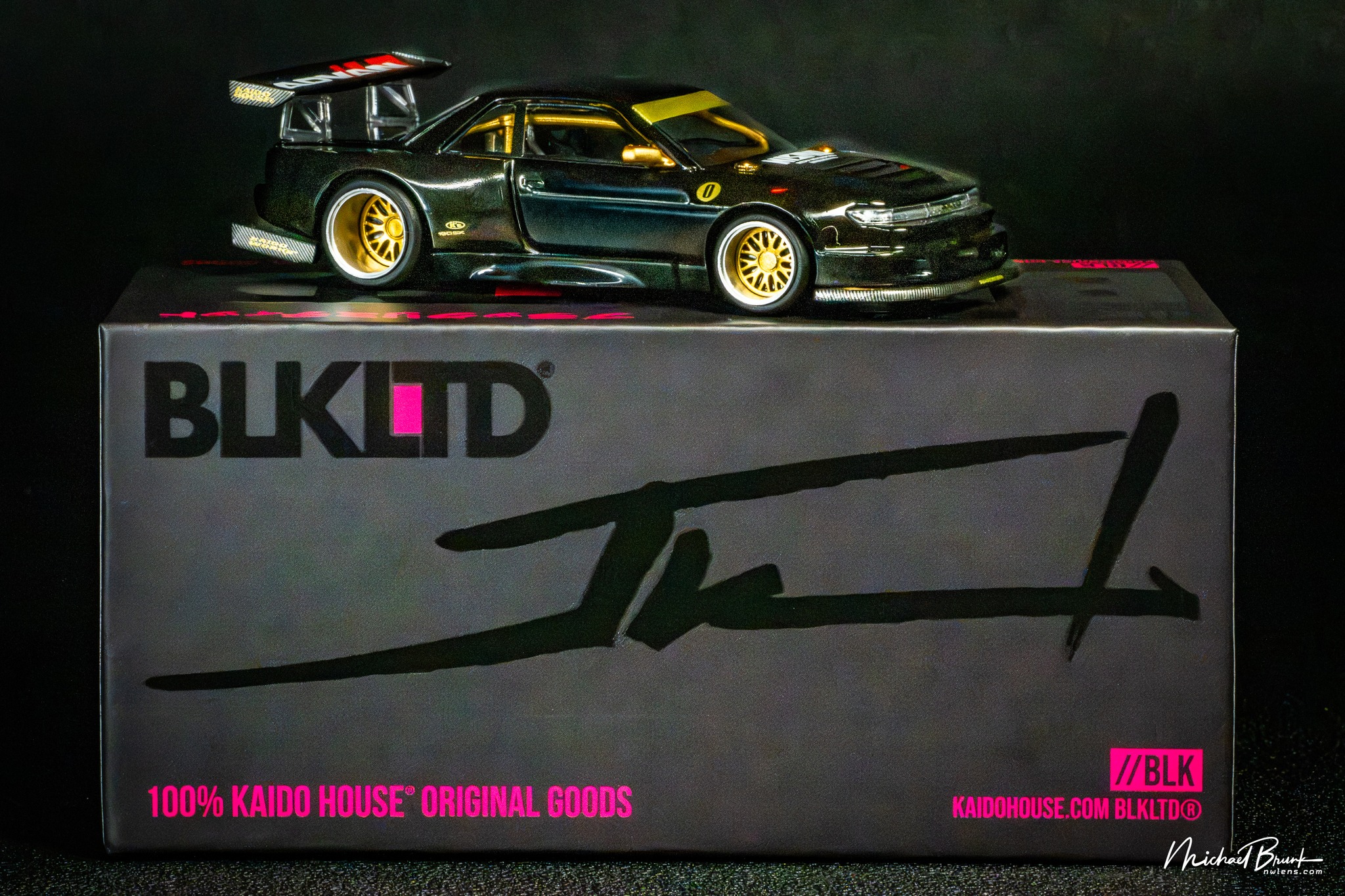 Kaido House x Mini GT BLK LTD Nissan Silvia S13 diecast model