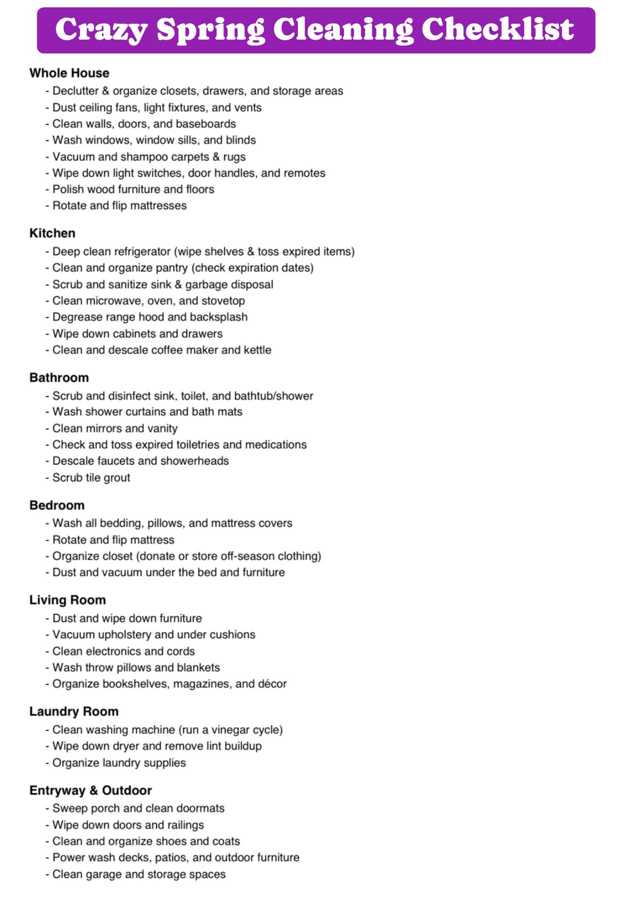 Samantha - Save and Share this checklist! 🏠Why You Should Spring Clean ...