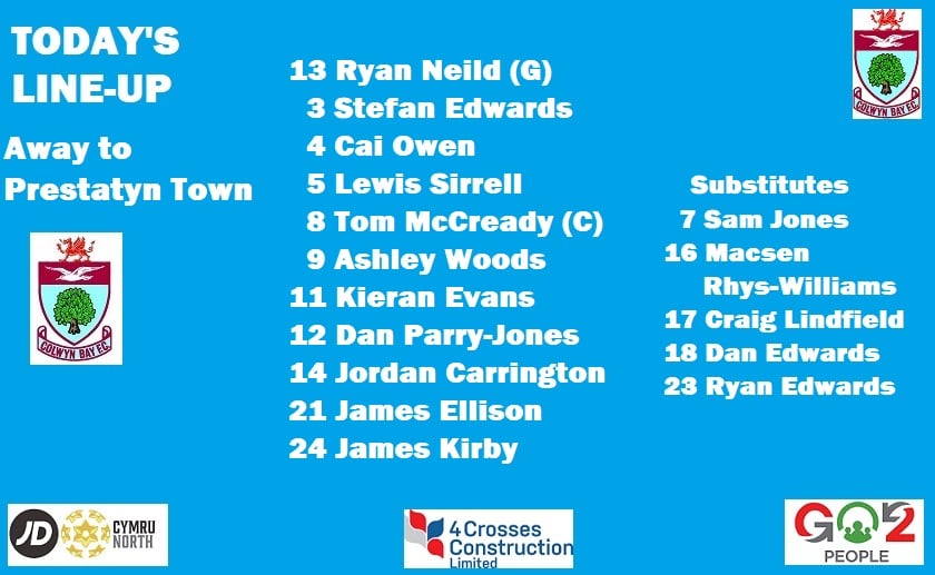 TEAM NEWS Steve Evans rings the... - Colwyn Bay Football Club