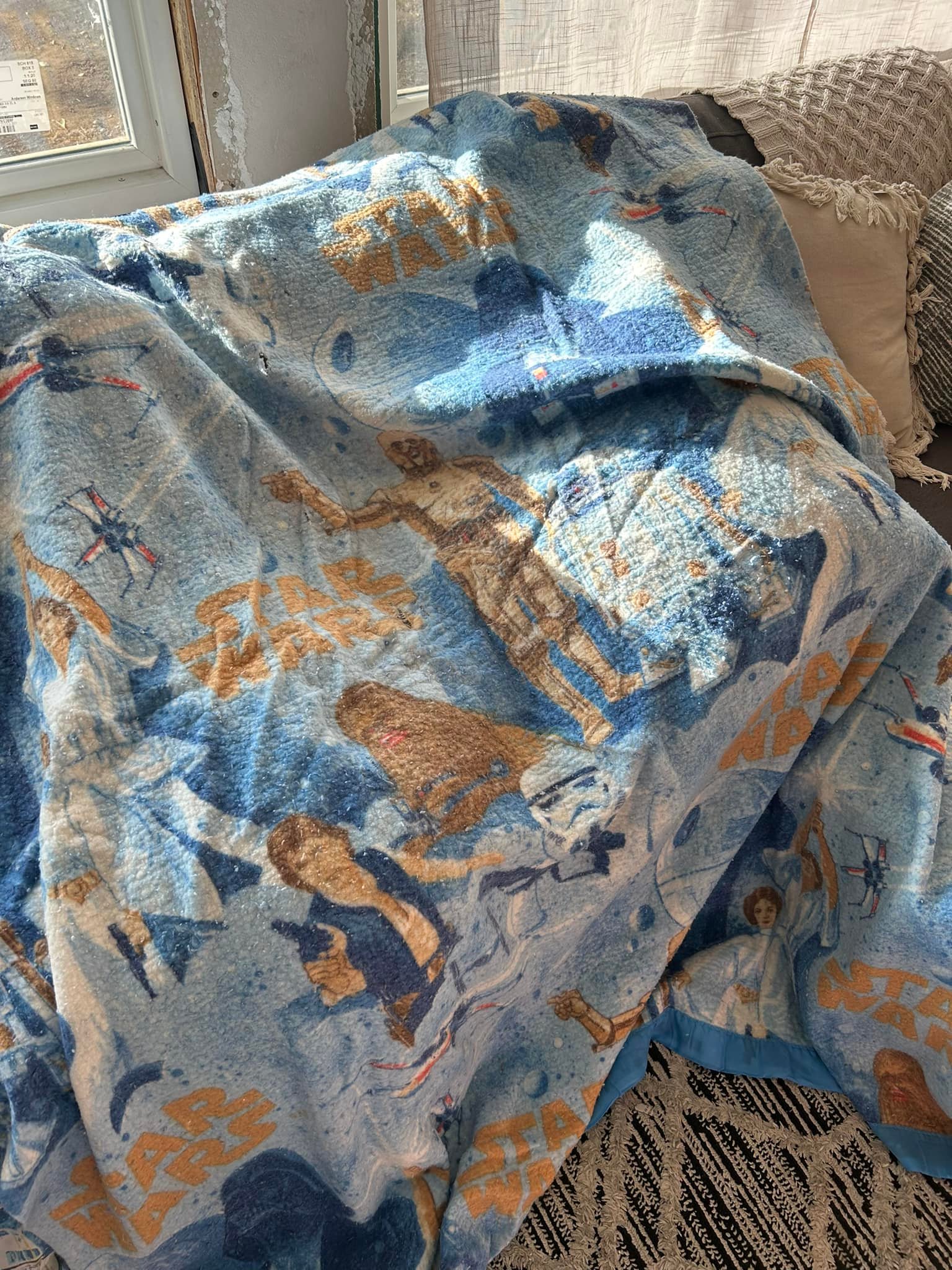 These sheets, blanket and sleeping bag are about 45 years old. My
