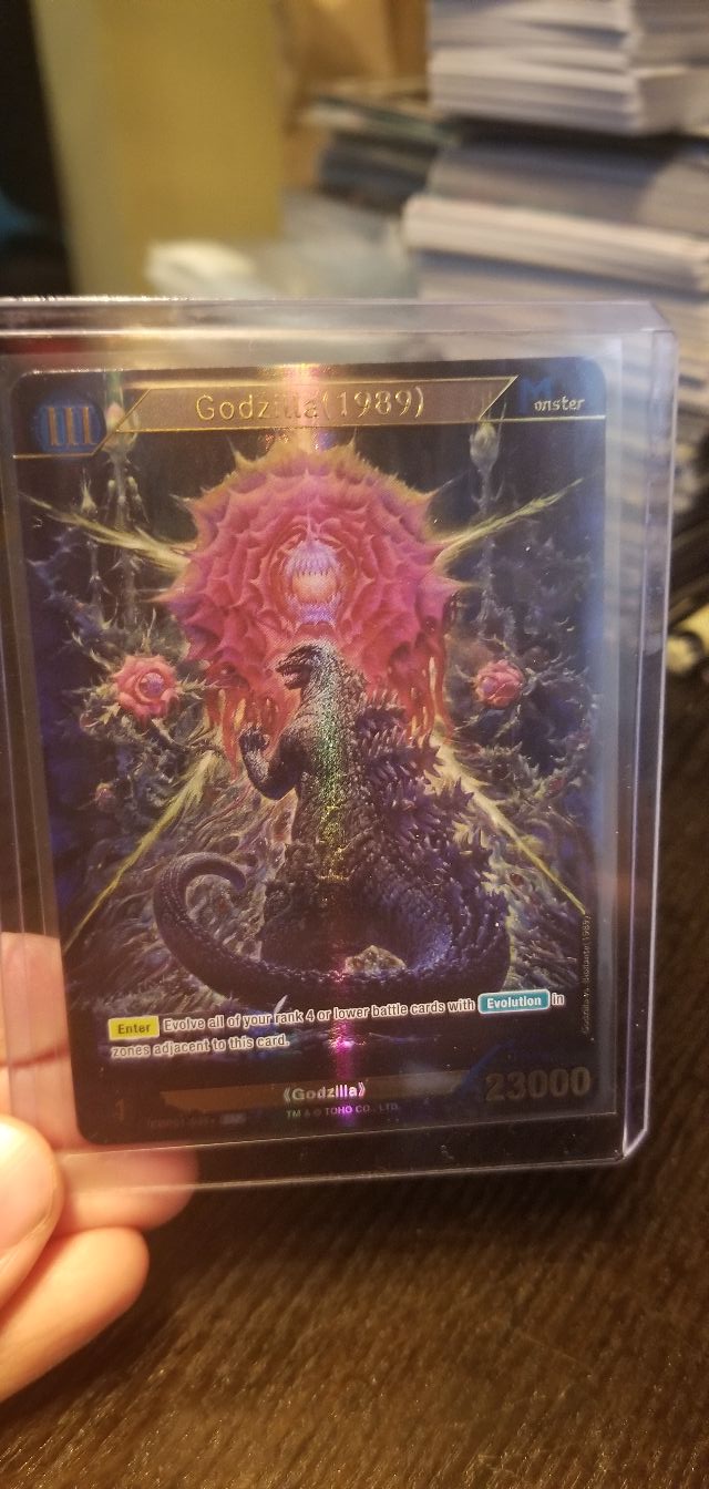 Rare Godzilla card found in first pack
