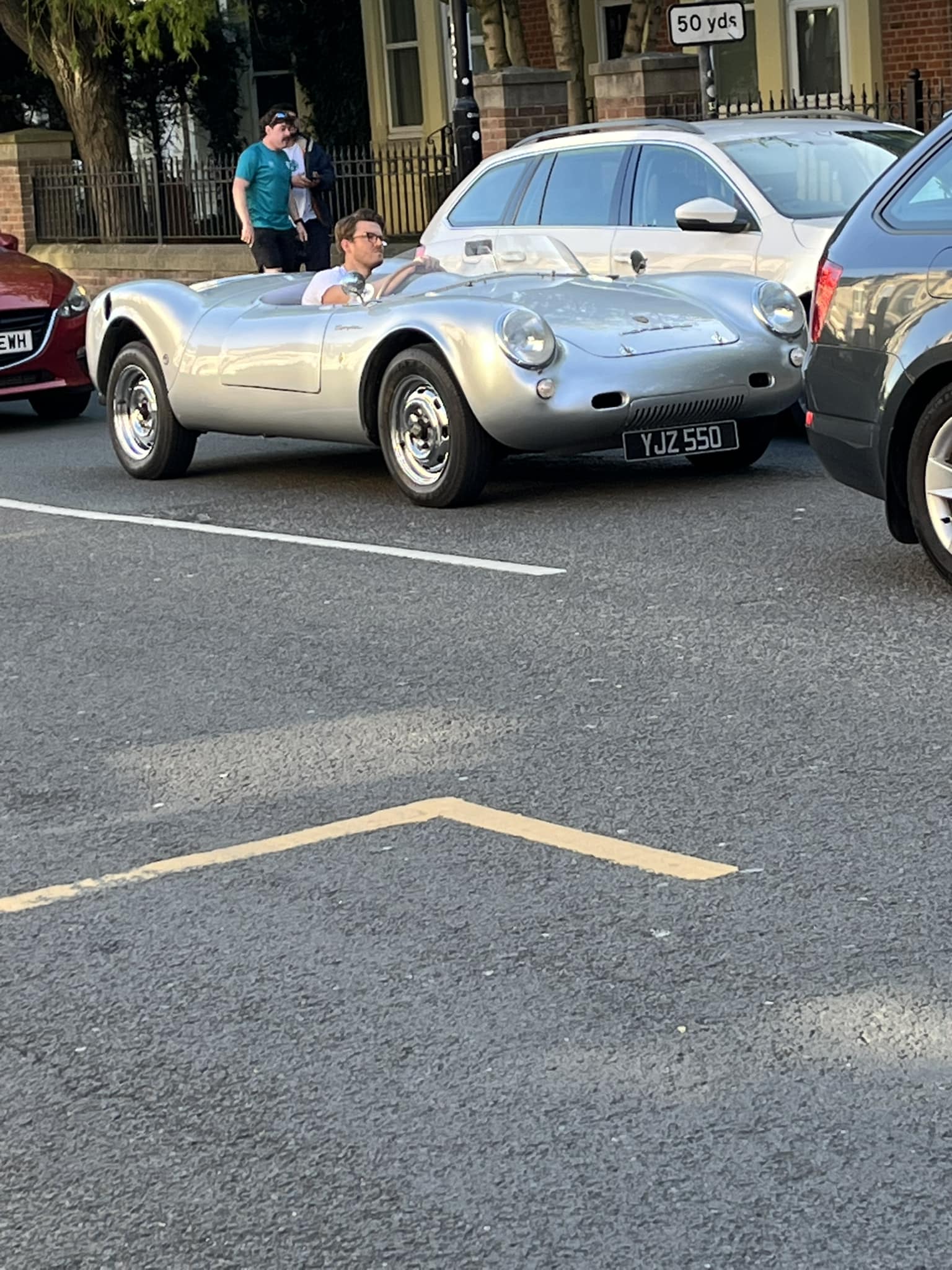 Is this a rare Porsche 550 Spyder spotted in Newcastle?