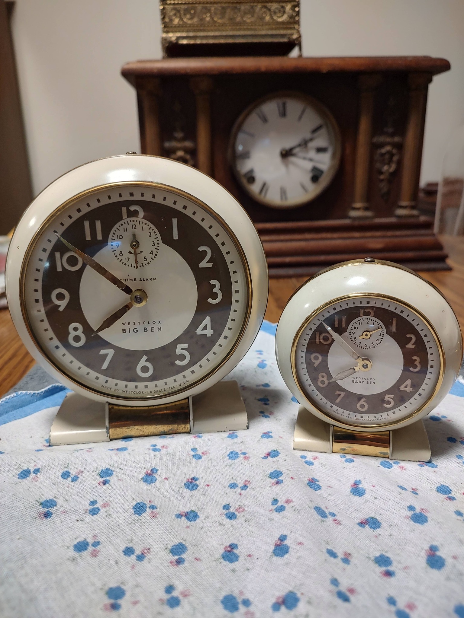 Westclox Style5 BIG BEN & BABY BEN 2点セット Picked up this nice, working Style 5 Big Ben Chime. I love waking