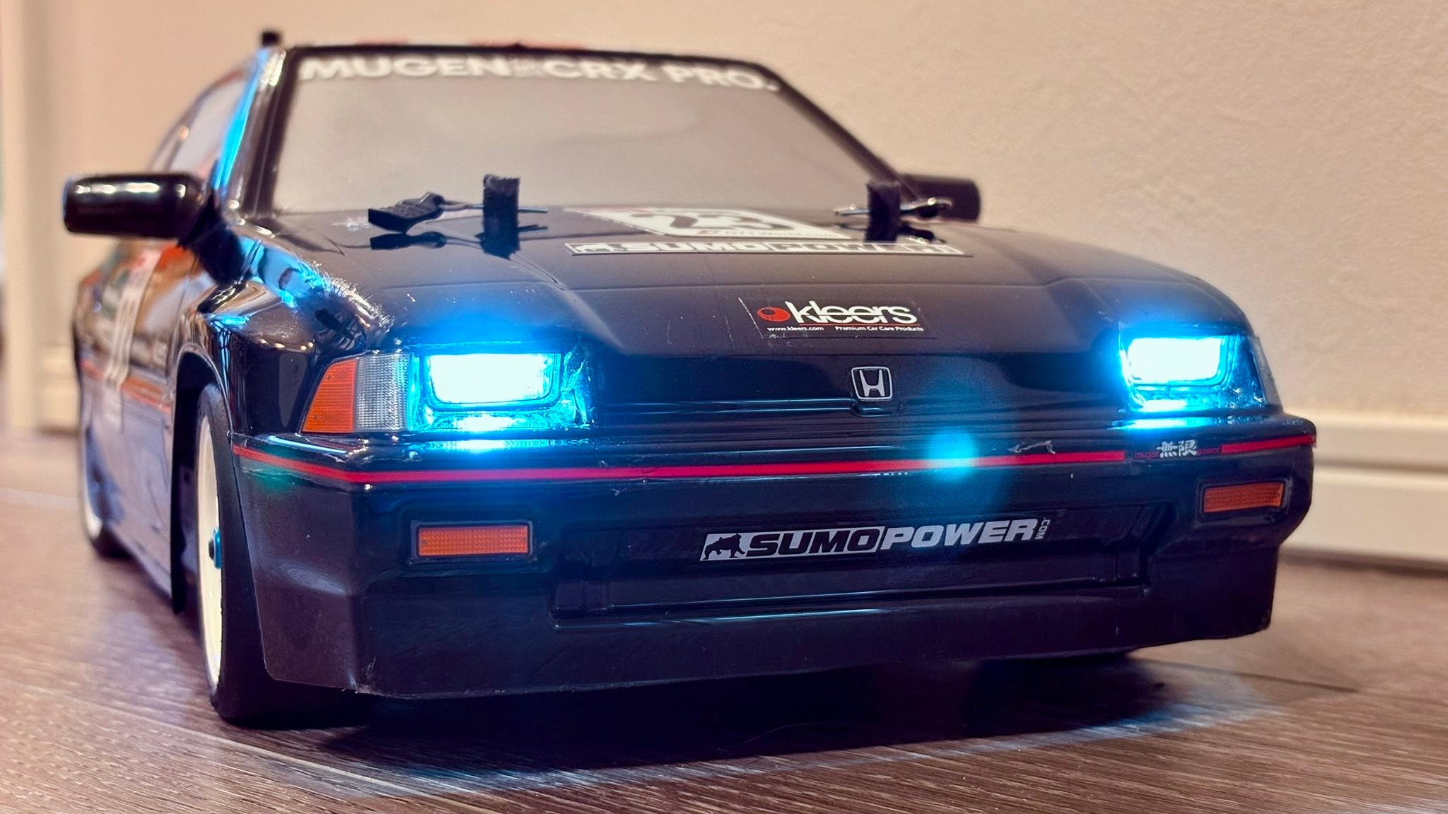 Tamiya M03 M04 and M07 RC car models inspired by twin motor Honda CRX