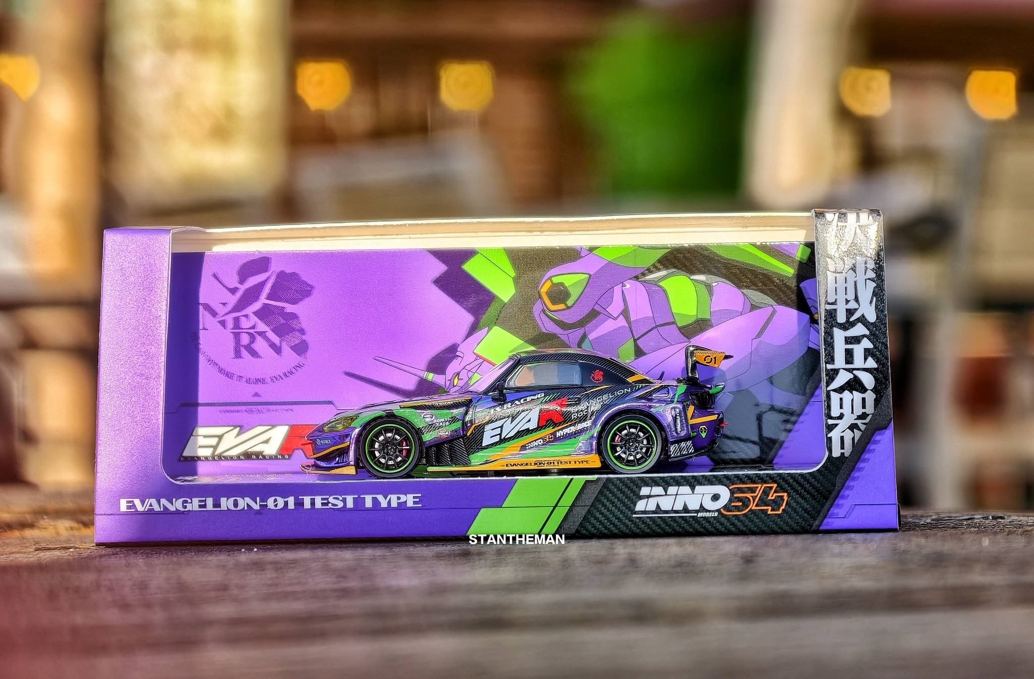 ミニカー INNO64 TMCS2026 JS2000 EVANGELION Inno64 TMCS26 Event Edition, Honda S2000 Evangelion-01 Test Type