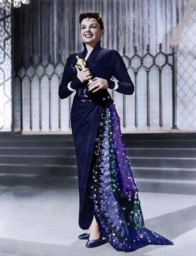 lady gaga peacock dress inspired by Judy Garland's A Star is Born costume Wear to Work Dresses