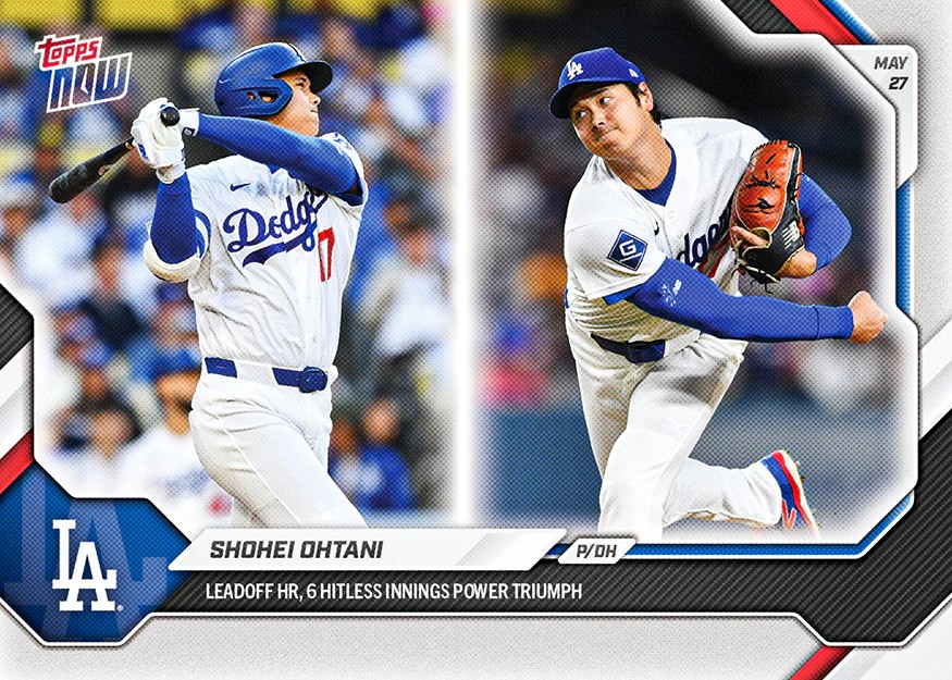 預購2026 Topps Now #256 大谷翔平HR+6IP $199/張#226 大谷翔平HR+5IP 