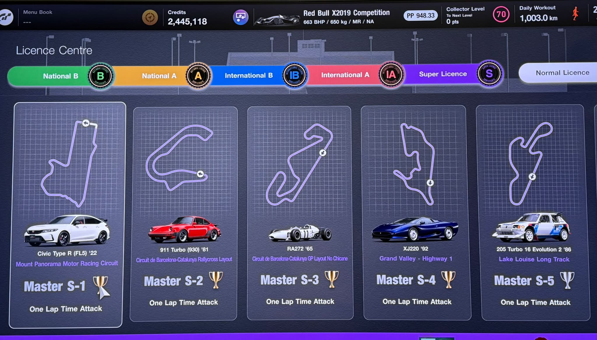 How to complete the snow track in Gran Turismo 7?