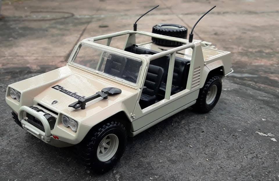 I like Tamiya's discontinued Lamborghini Cheetah. A 3D printed