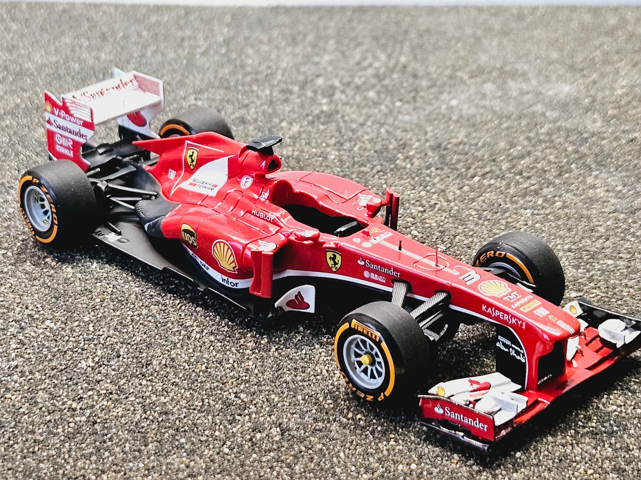 1/43 scale Ferrari F138 Spanish GP version