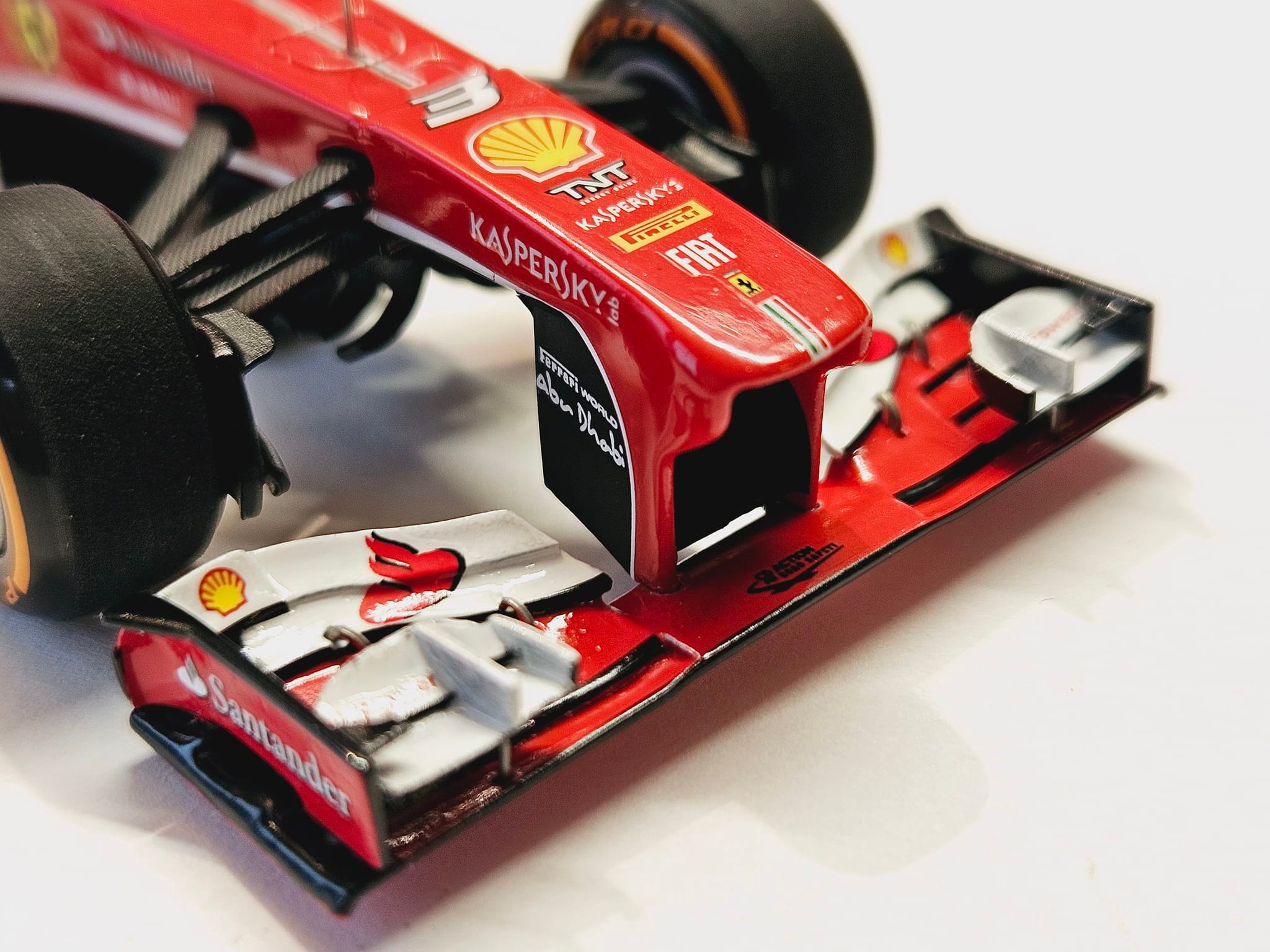 1/43 scale Ferrari F138 Spanish GP version