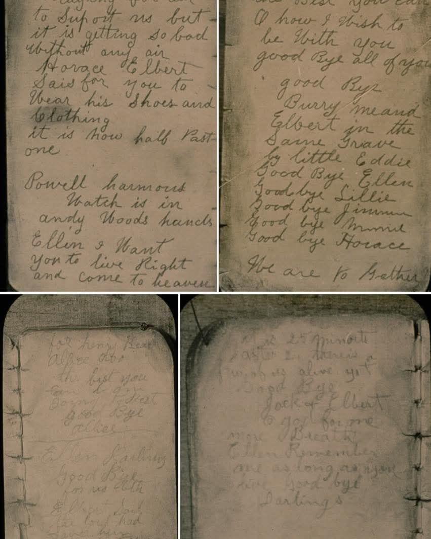 Scott - A trapped miner, named Jacob Vowell, wrote this letter in his ...