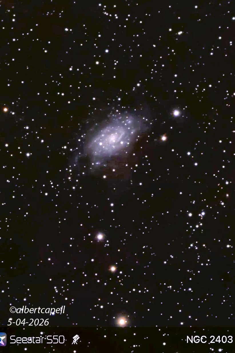 NGC 2403 galaxy captured with Seestar S50
