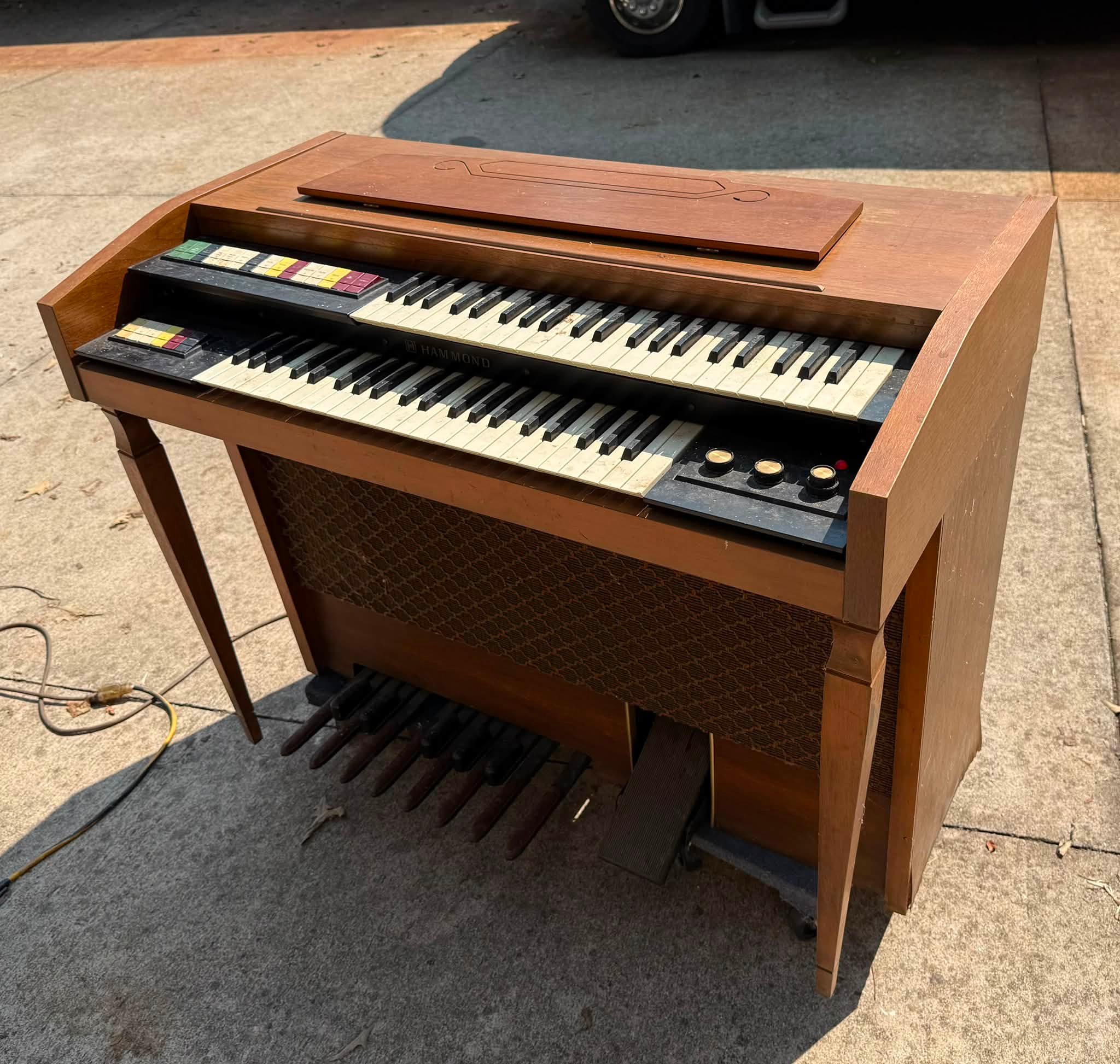 My 1960 Hammond B3 with a 400 watt Leslie 750.