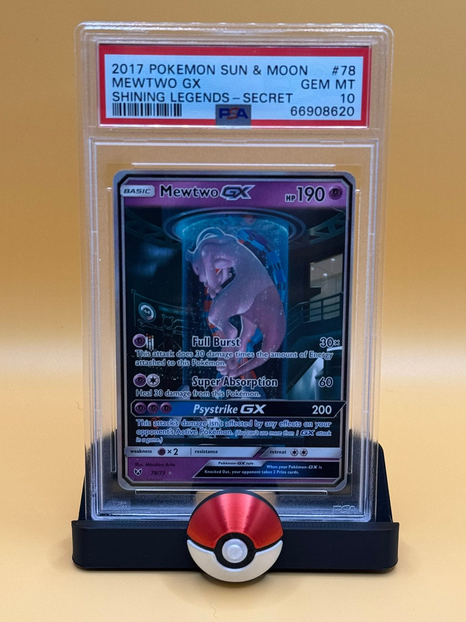 The infamous Secret Mewtwo GX from Shining Legends - aka “Test 