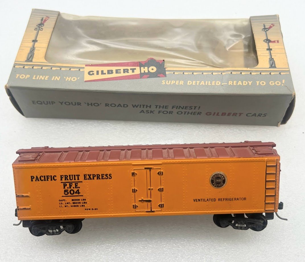 Gilbert HO Southern Pacific fruit Express 504 reefer WBox / upgraded ...