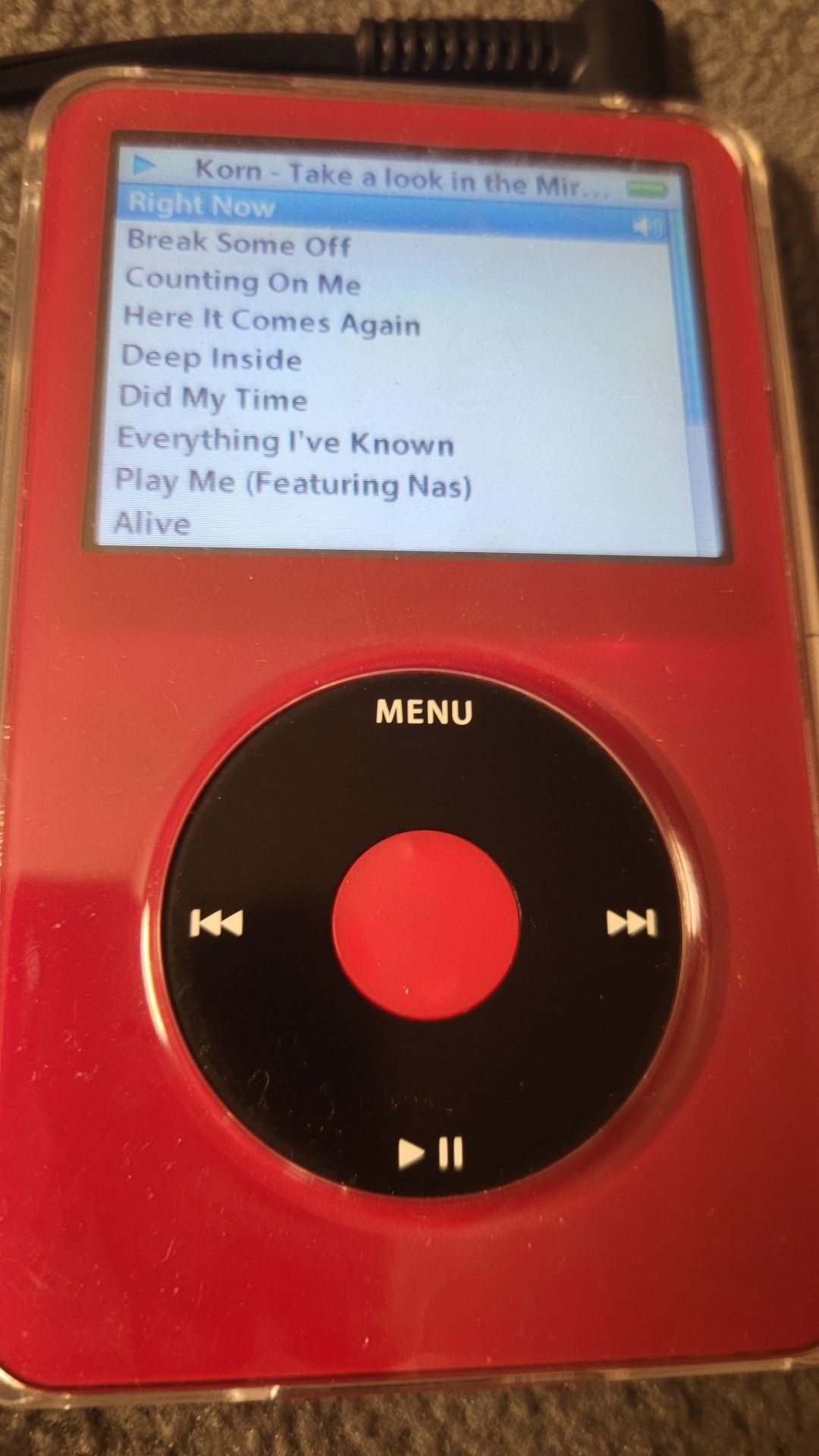ipod #ipodclassic #5thgeneration 🎧 Korn Take a look in the Mir