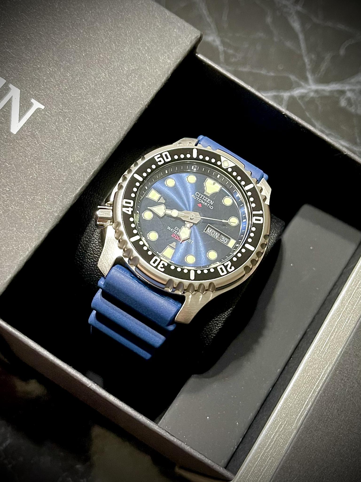 Citizen Promaster NY0040 vs Fugu black bezel dive watches