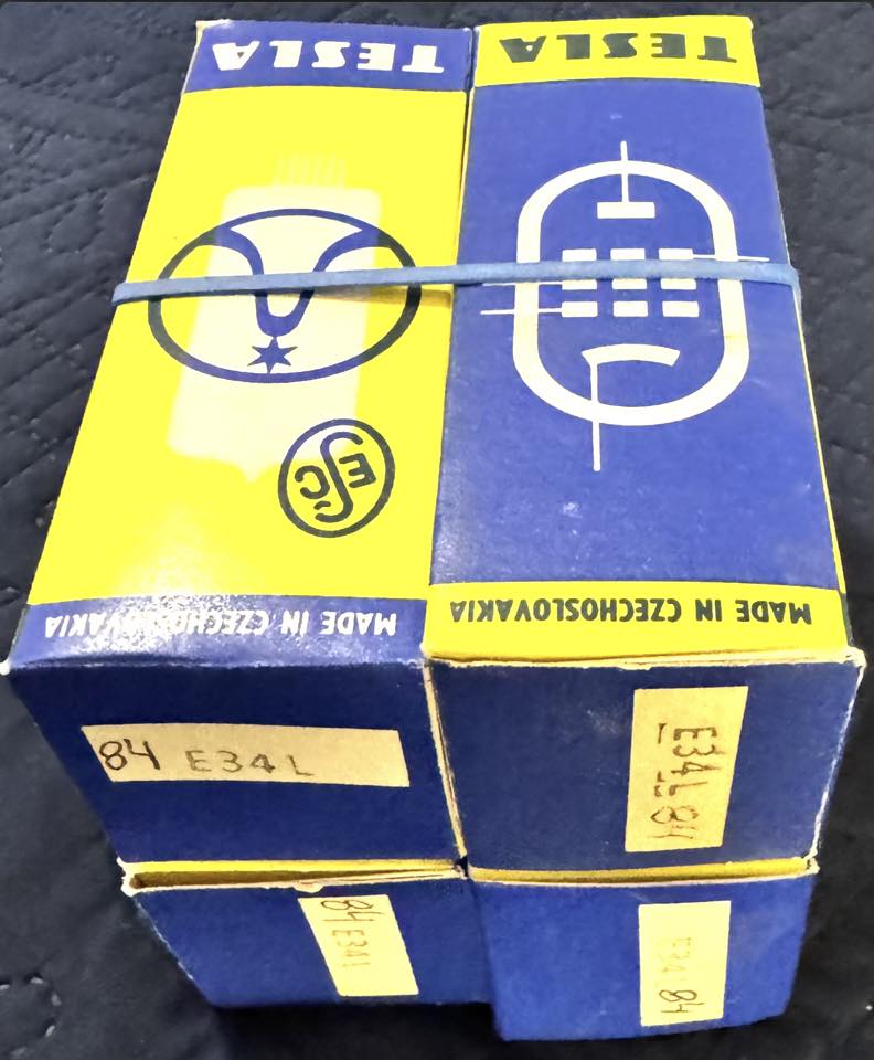 Are Groove Tubes E34Ls with brown bases JJ or Tesla production?
