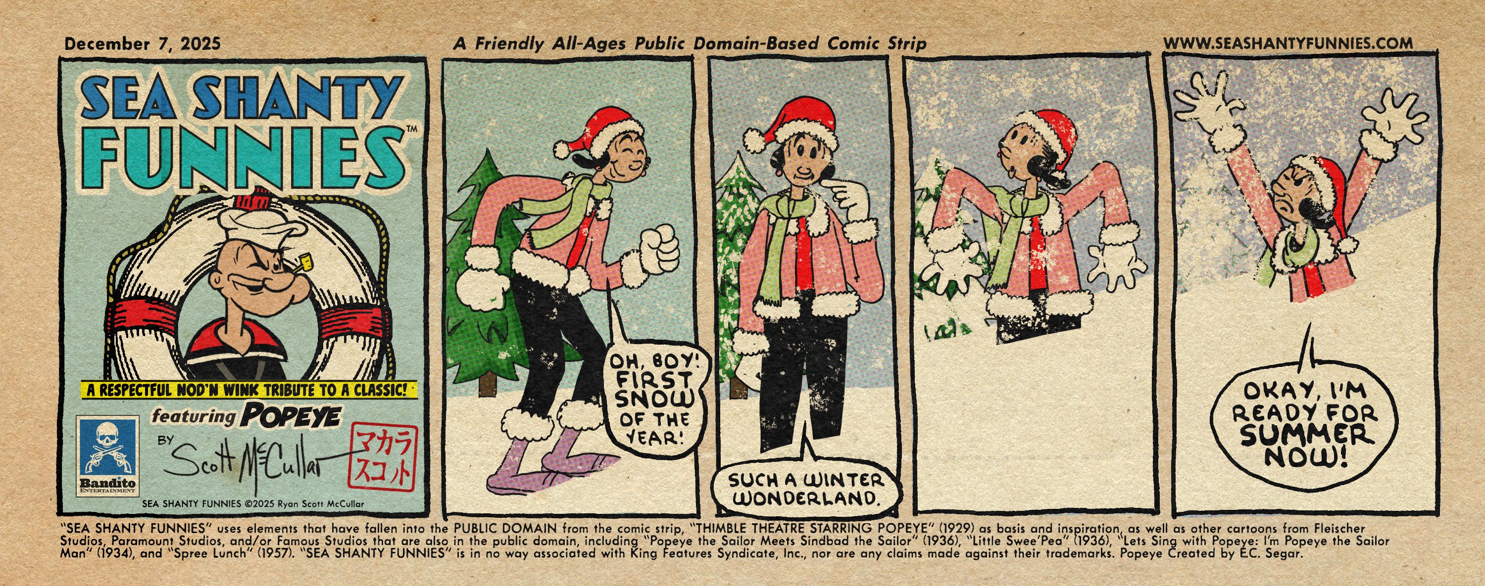Sea Shanty Funnies (A Public Domain-Based Fan Fictionesque POPEYE ...