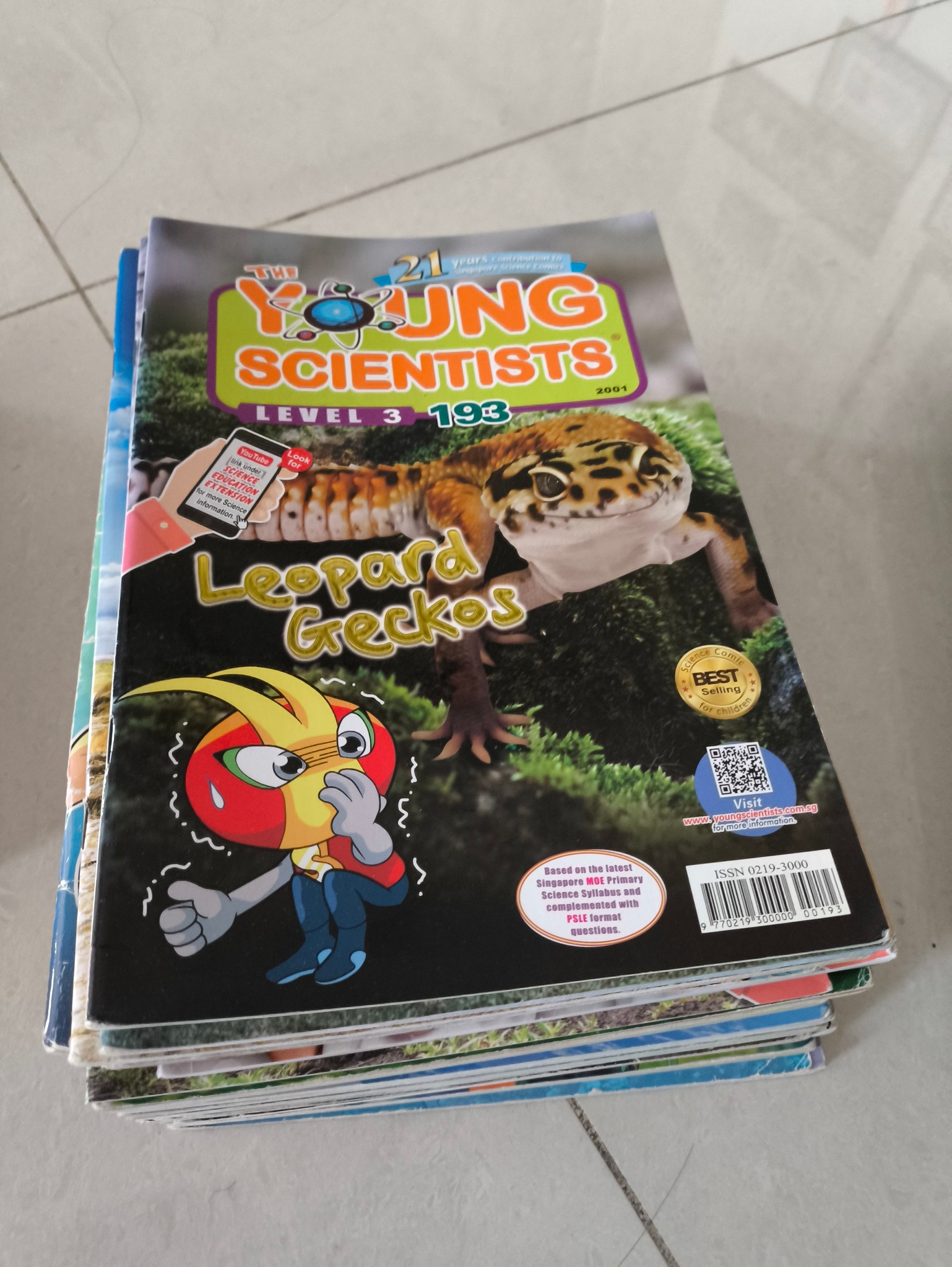 Young scientist level 3 book collection at Admiralty MRT