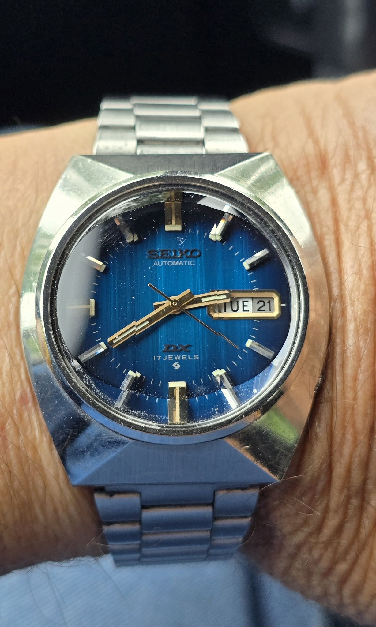 Wearing my July 1974 Seiko DX 6106-865G (one of I believe only two