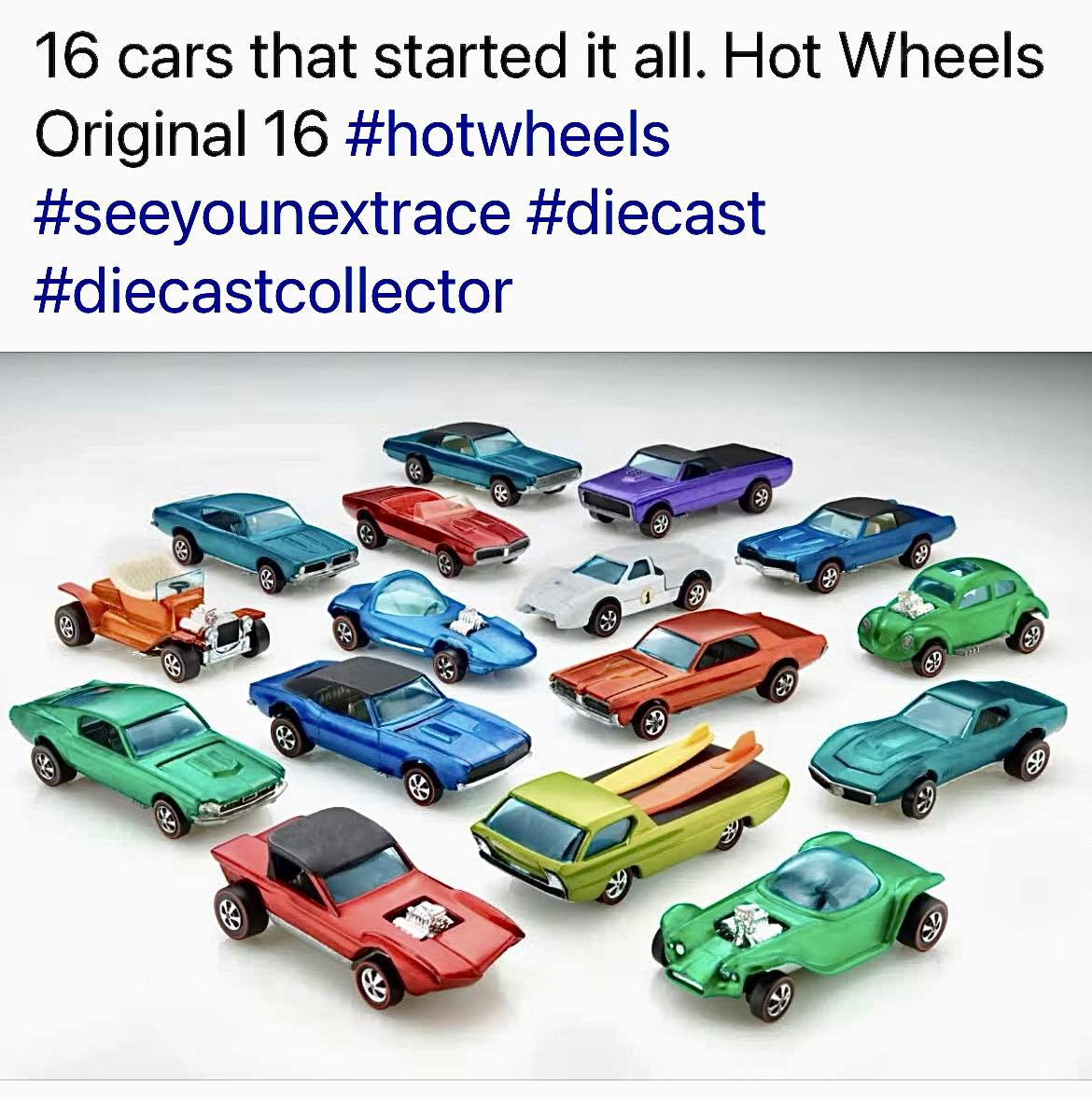 16 cars that started it all. Hot Wheels Original 16 #hotwheels
