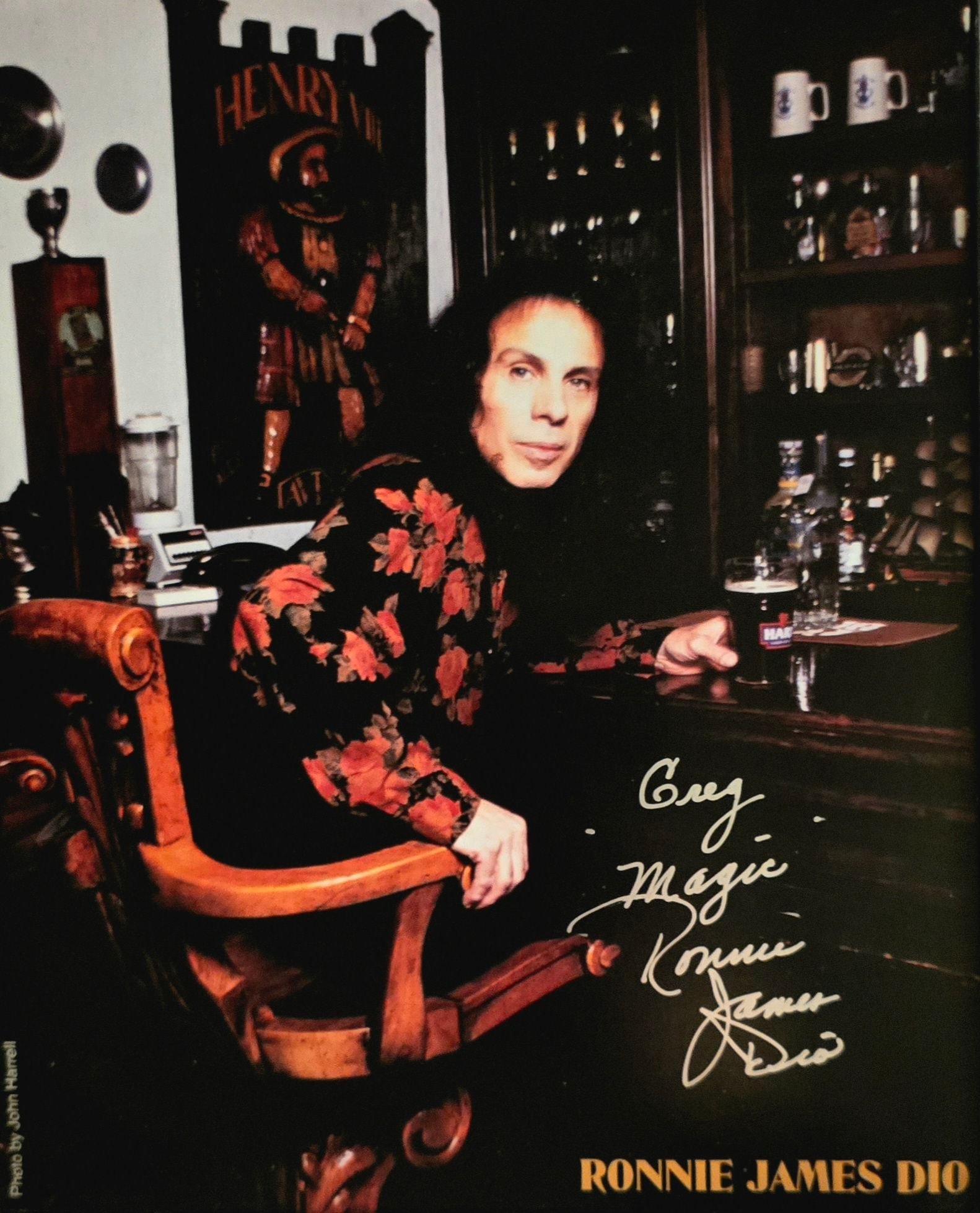 Ronnie James Dio photographed in Allentown, Pennsylvania, 11th