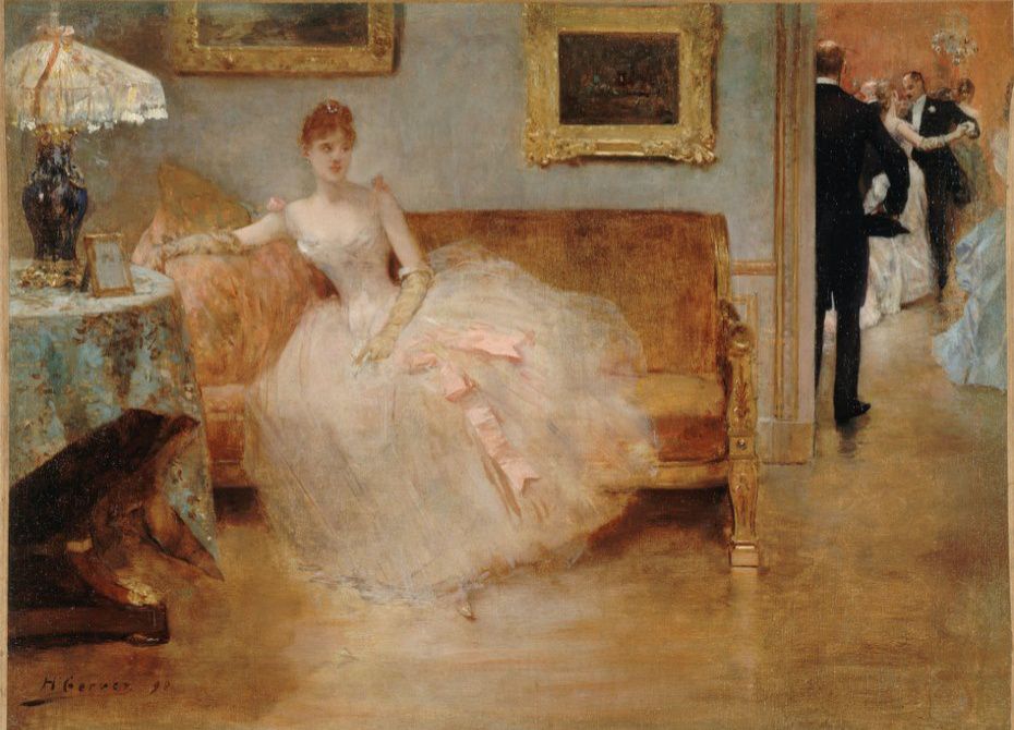 Henri Gervex、Ballerine lisant Figaro Henri Gervex、Ballerine lisant Figaro Henri Gervex (French painter