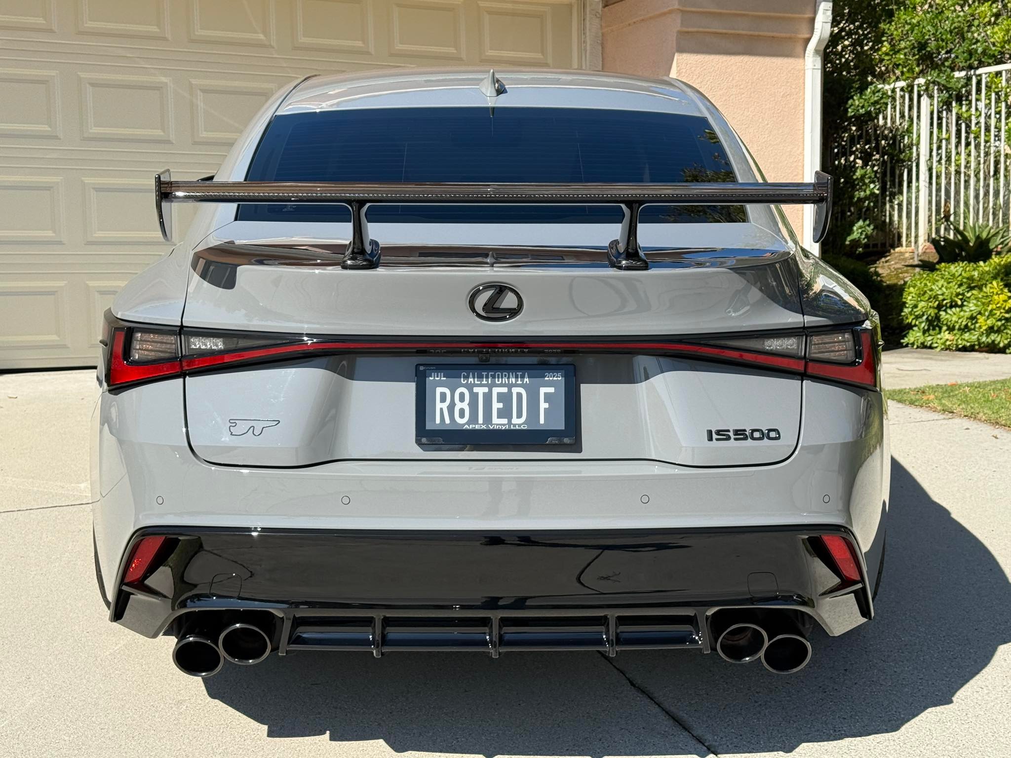 4 Pack Lexus Sport Racing Vinyl Decal Stickers – Silver – For Wheels, Rims, Emblems