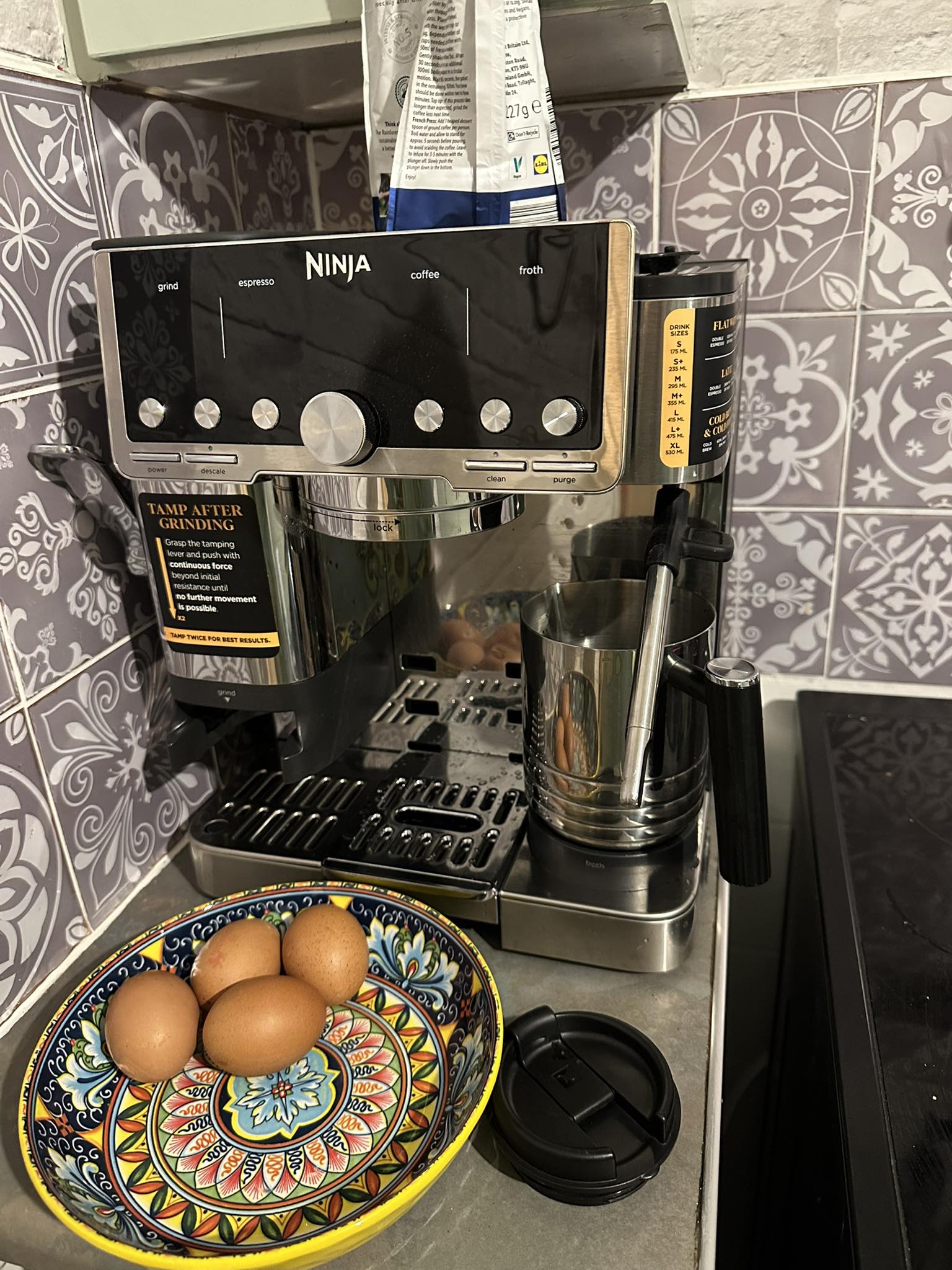How to use ground coffee in Ninja Luxe Cafe