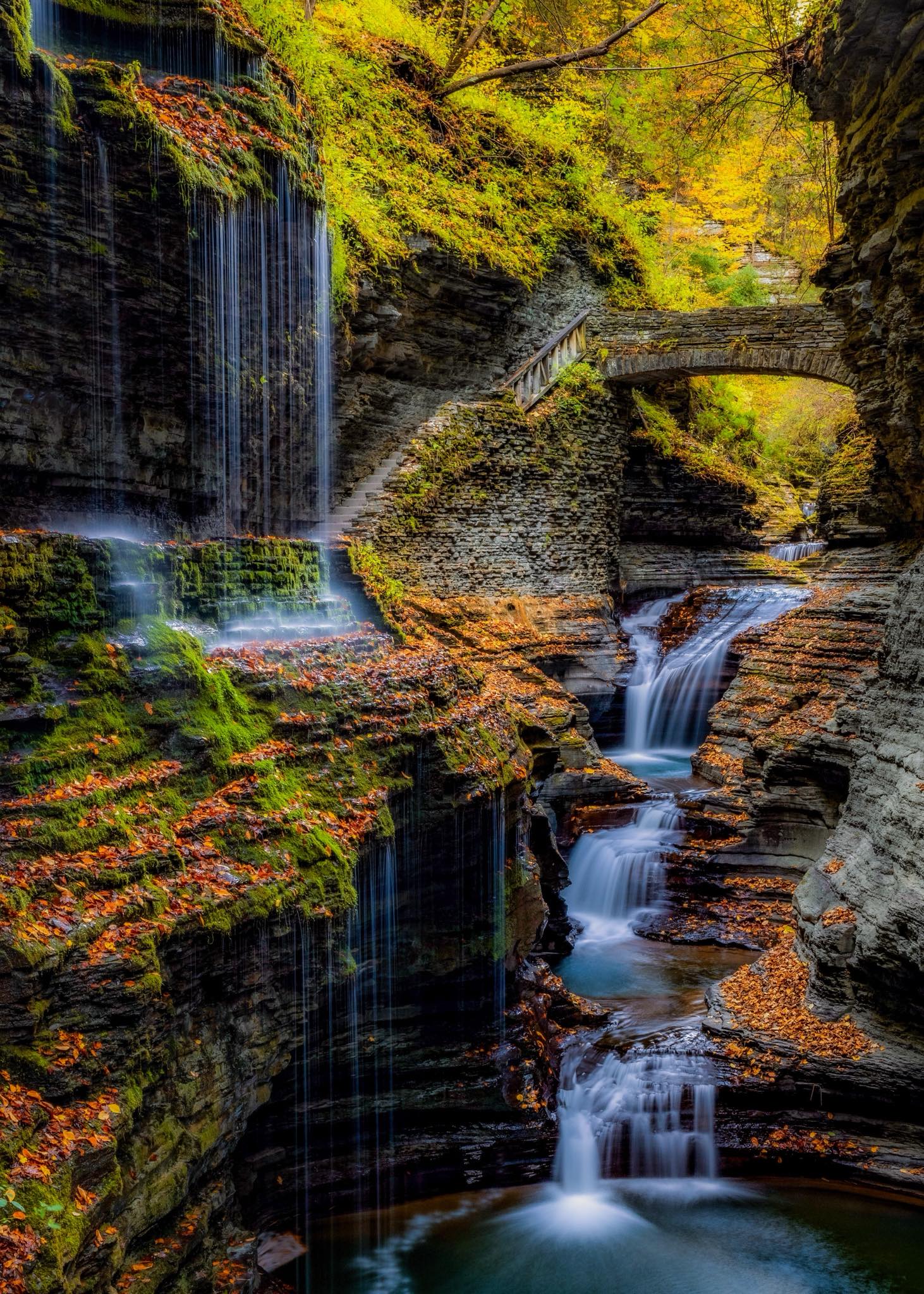 Michael - Fall in NY is always nice. Rainbow Falls, Watkins Glen State ...