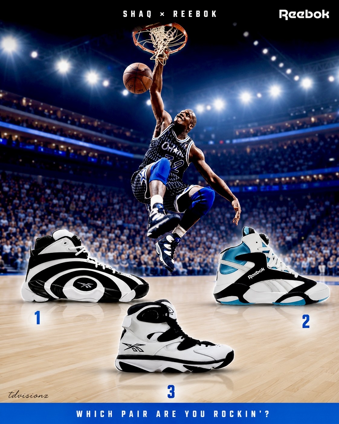 Shaq Reebok signature shoes since 1992
