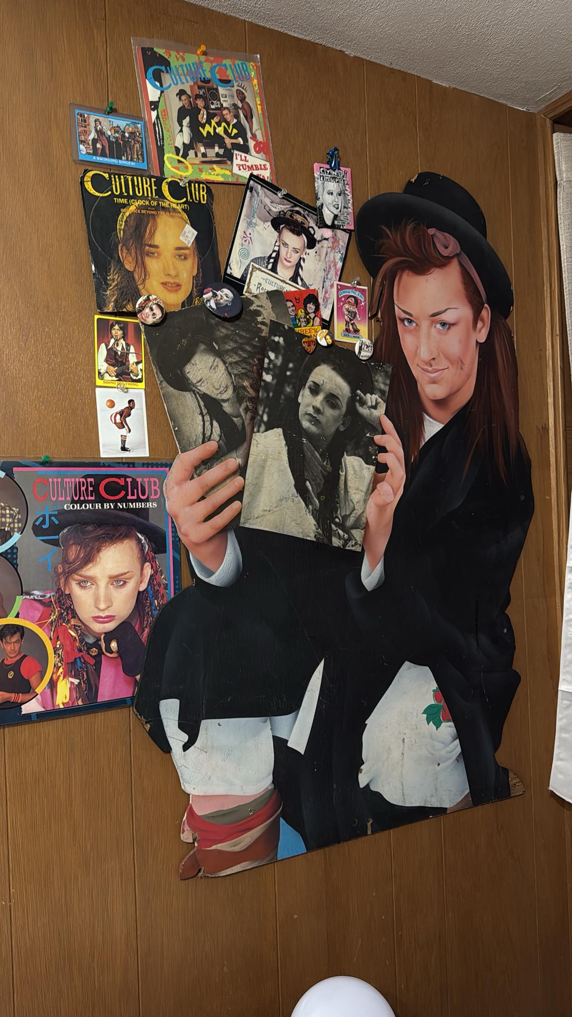 I used a Precious Moments figurine to create Culture Club era Boy