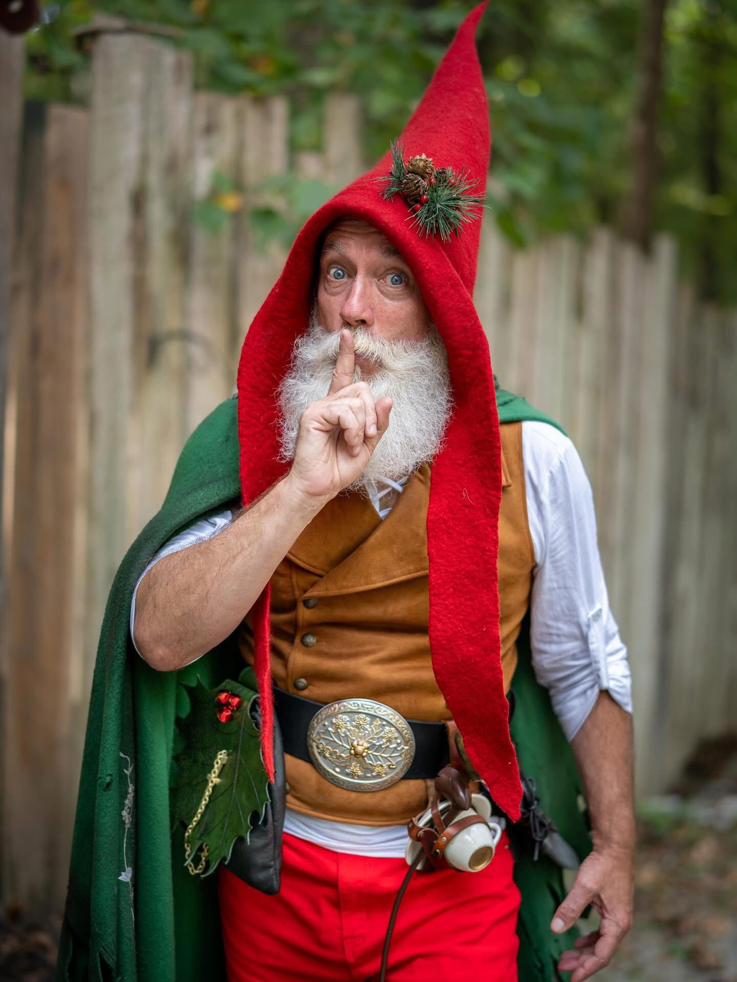 gnome christmas dress Santa costume at ren faire Diy gnome