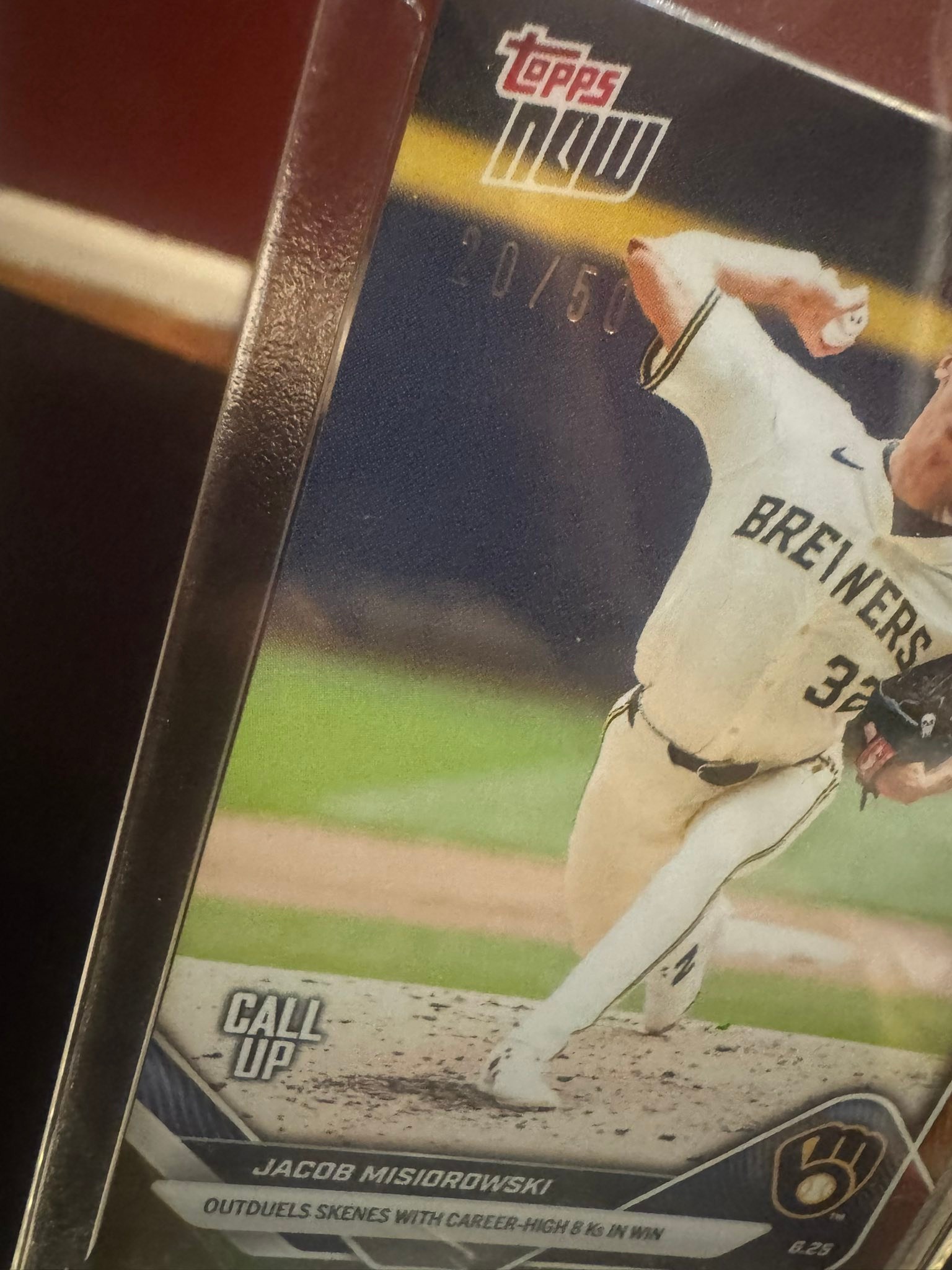 Jacob Misiorowski out of /50! Got lucky on the Topps Now