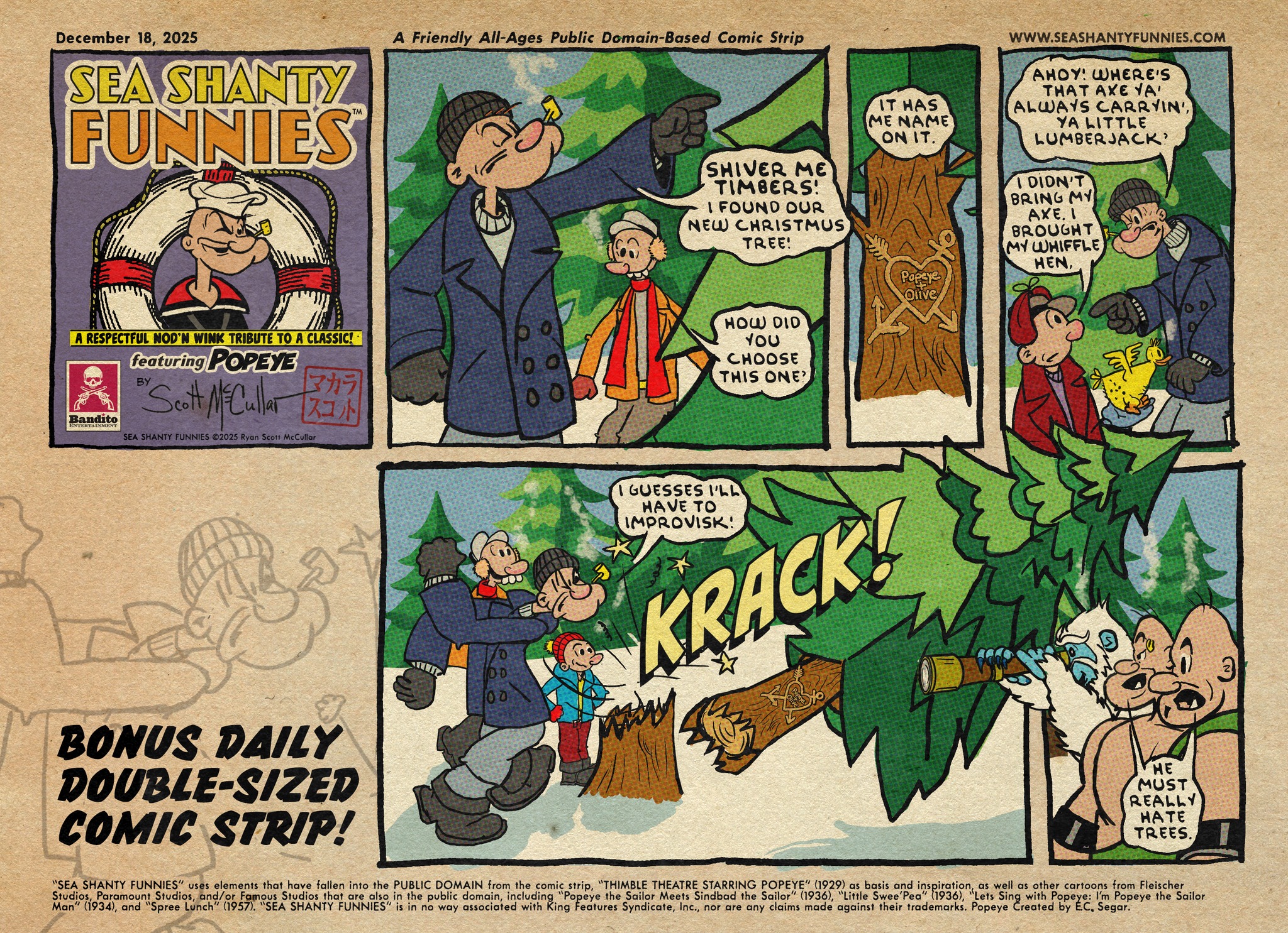 Sea Shanty Funnies (A Public Domain-Based Fan Fictionesque POPEYE ...