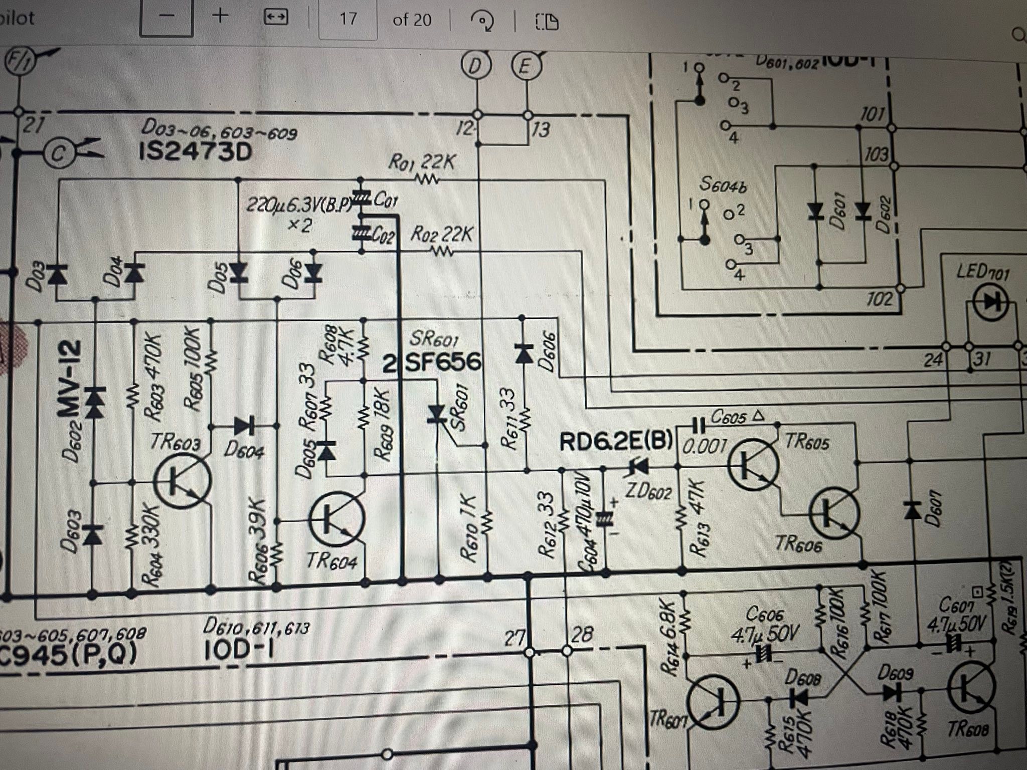 Error in Sansui AU-666 schematics for PNP driver connections