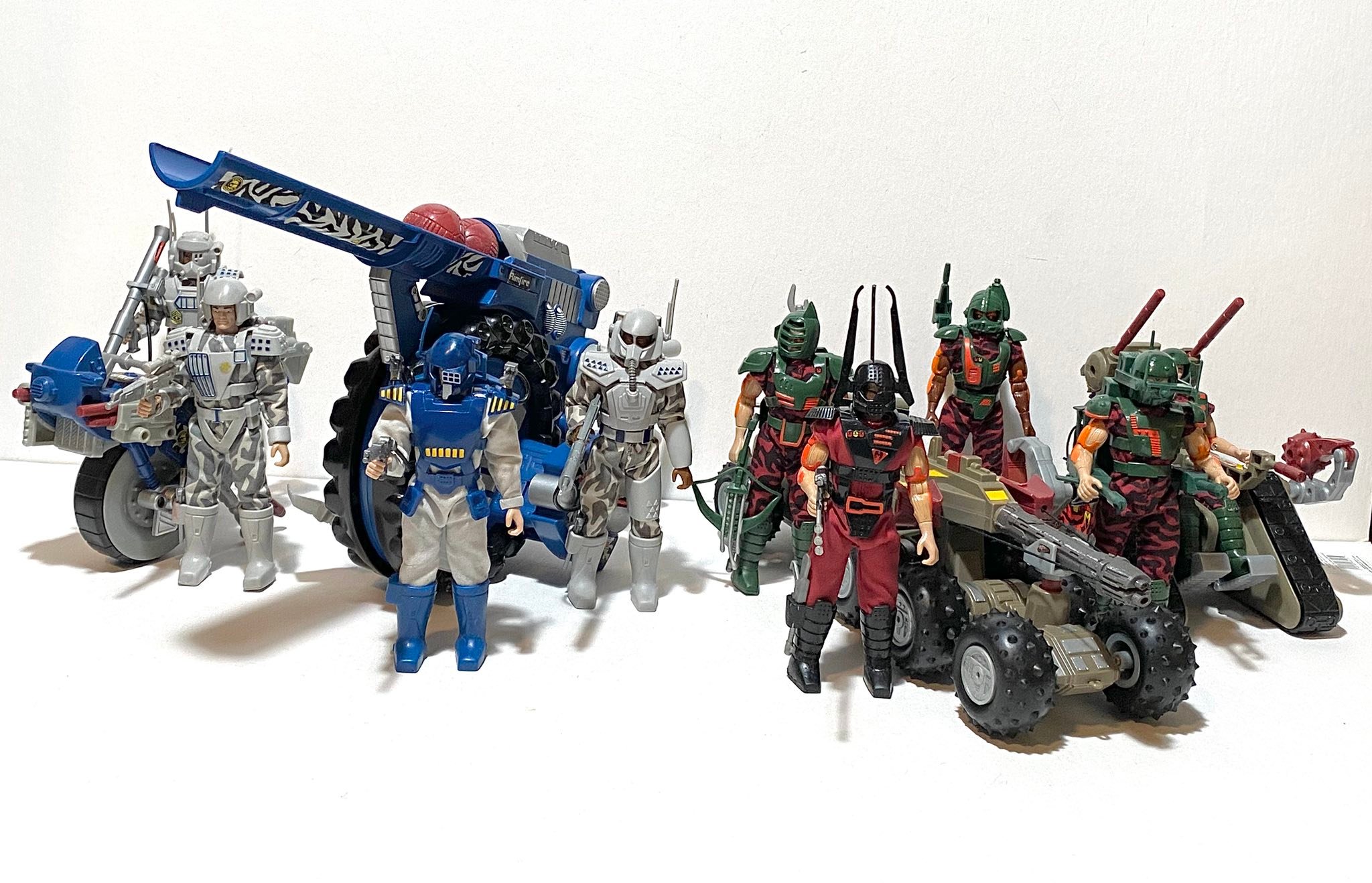 Complete Tonka Spiral Zone figures and vehicles collection
