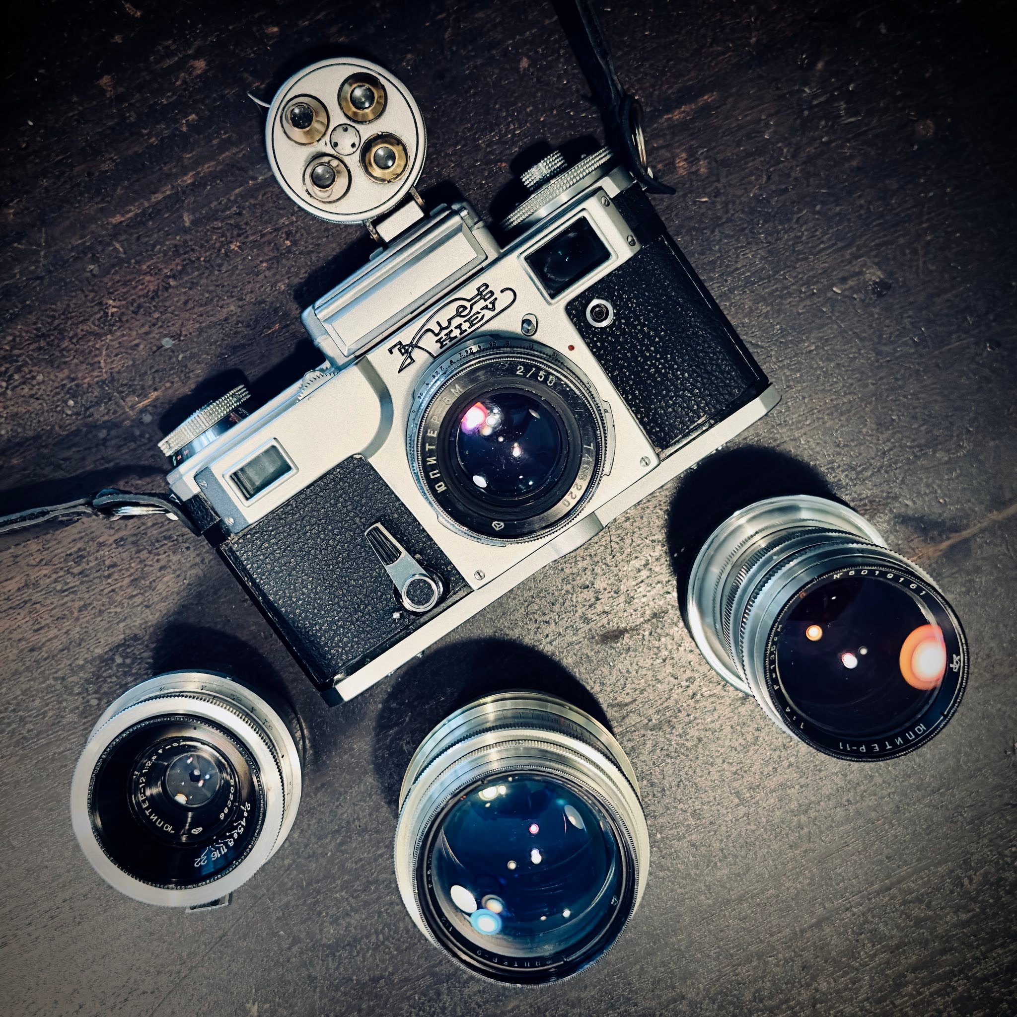 Custodia Rigida Originale Per Fotocamera Kiev 4AM / 4M (USSR) - Colore Nero