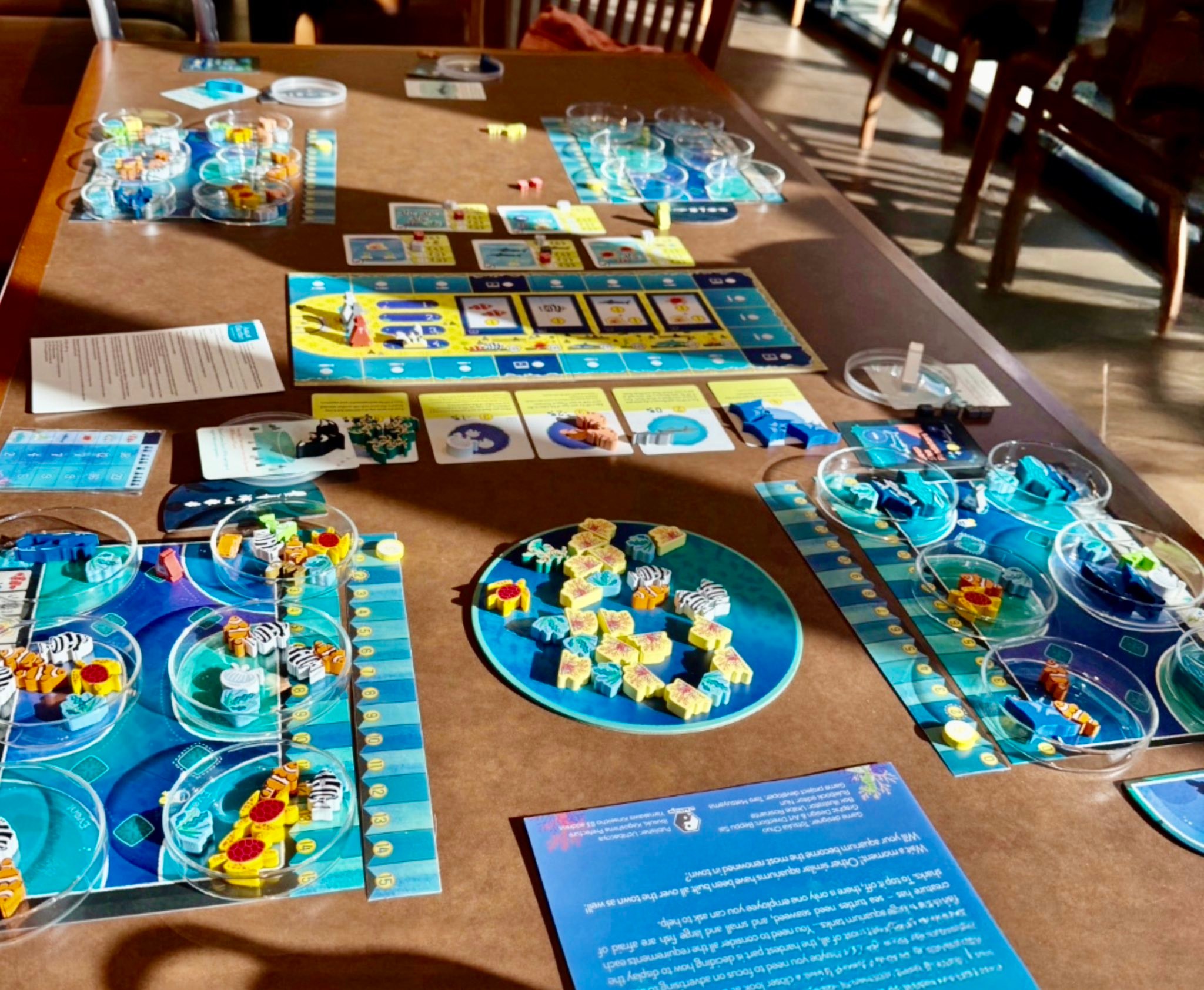 Aqua garden game with expansions played