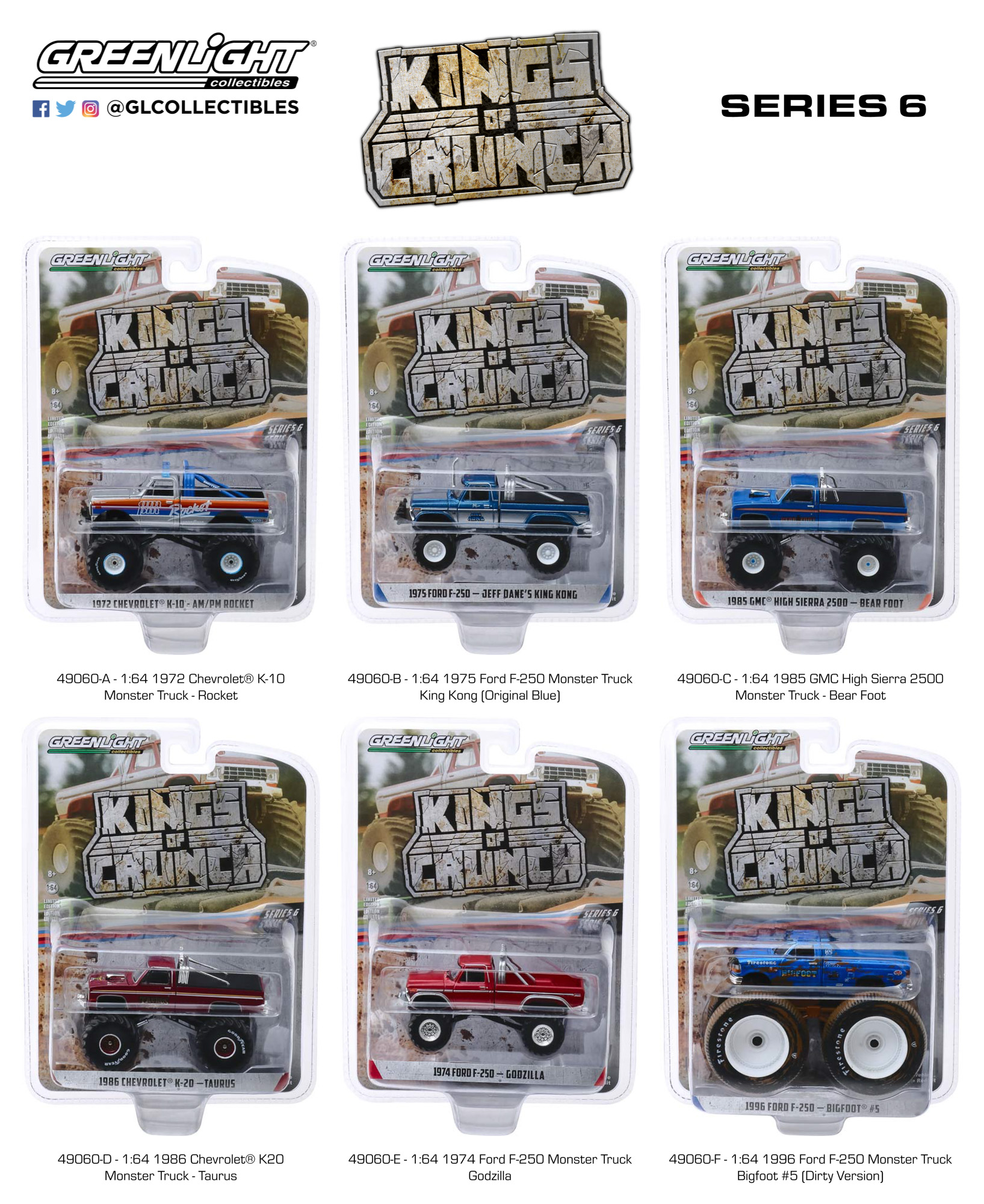 Its a GreenLight Collectibles 1:64 scale Kings of Crunch type of